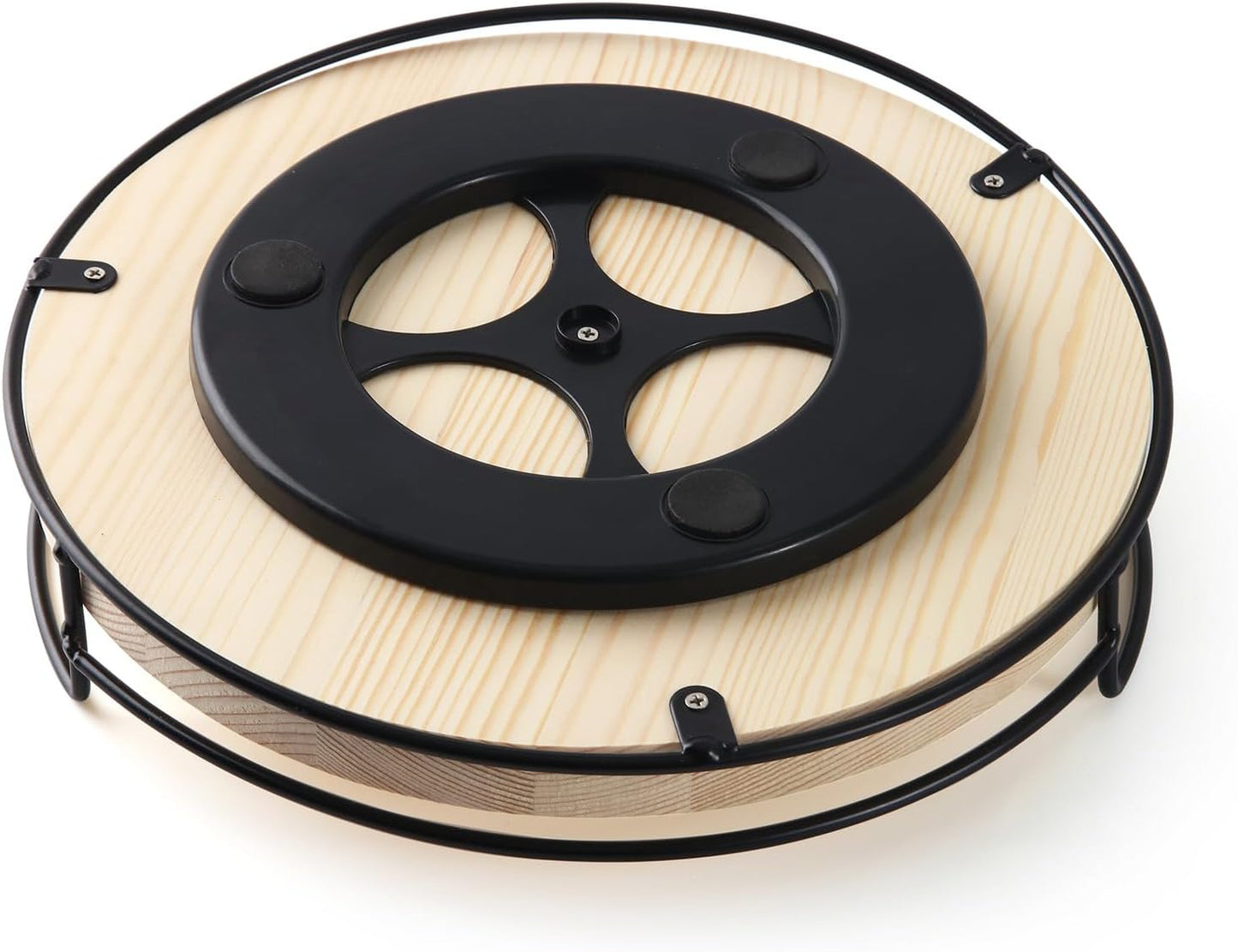 10" Wooden Lazy Susan,Round Wooden Lazy Susan Organization for Dining Table,Storage for Dining Table,Home Decor,Spices Organizer,1PC