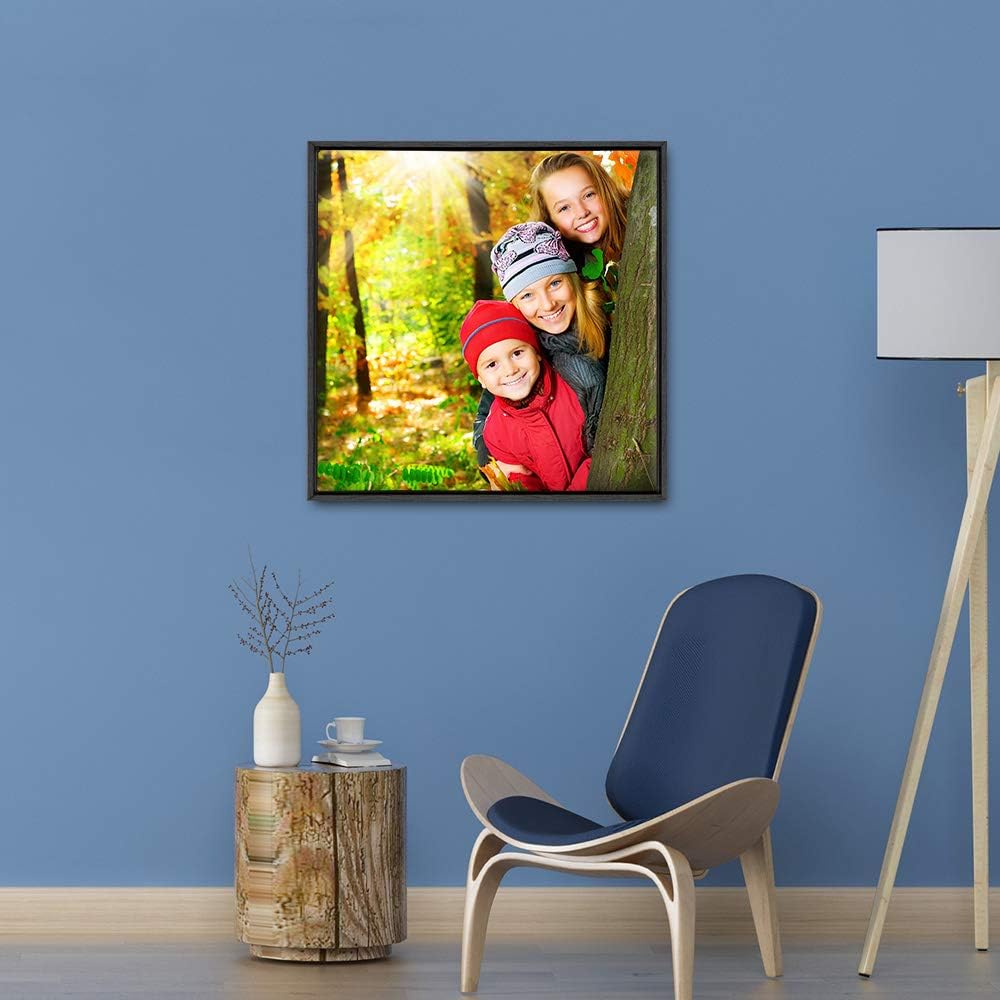 wall26 Framed Custom Canvas Wall Art for Living Room, Bedroom Canvas Prints for Home Decoration Ready to Hang - 16"x16", Black Frame