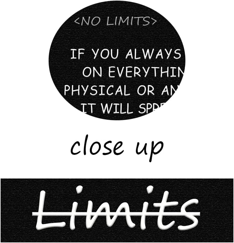 Motivational Wall Art ‘There are no limits’ from Bruce Lee's Inspirational Canvas Poster Printed Modern Artwork for Office living room Bedroom Home Decor Framed Ready to Hang [12" W X 18" H]