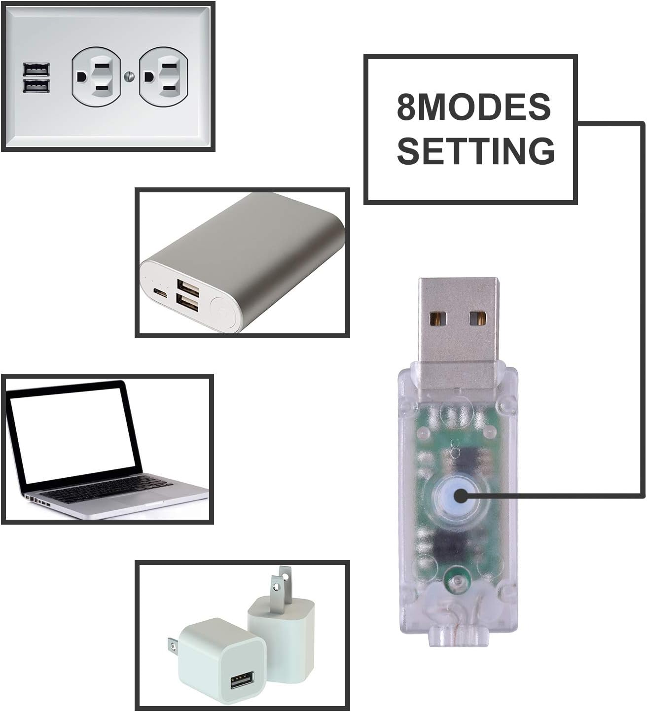 Fairy Curtain Lights - 16-Color Changing String Lights with Remote, 4 Lighting Modes, Ideal for Christmas, Weddings, Parties, Room Decor - Rainbow Backdrop