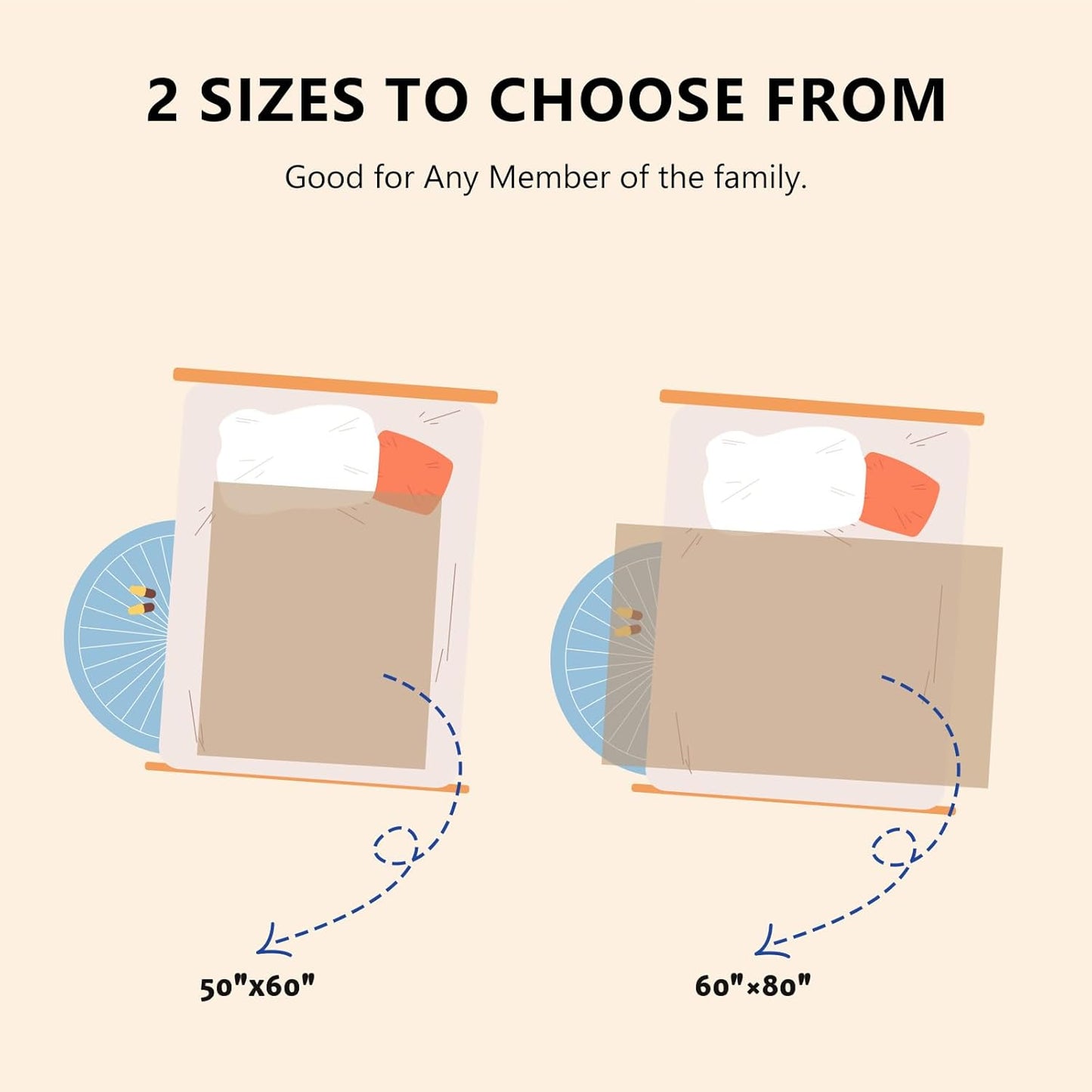 L'AGRATY Chunky Knit Blanket Throw: 60''x80'' Chenille Chunky Knitted Throw Blanket for Bed Couch - Handmade Thick Big Cable Knit Blanket - Large Crochet Rope Blanket for Home Decor(Light Taupe)