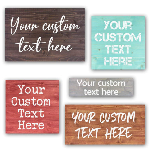 Custom Wood Signs Personalized | Farmhouse Decor | Personalized Signs | Personalized Rustic Wood Signs | Father's Day Gift | Custom Sign | Ready to Hang! (16x24 Inches)