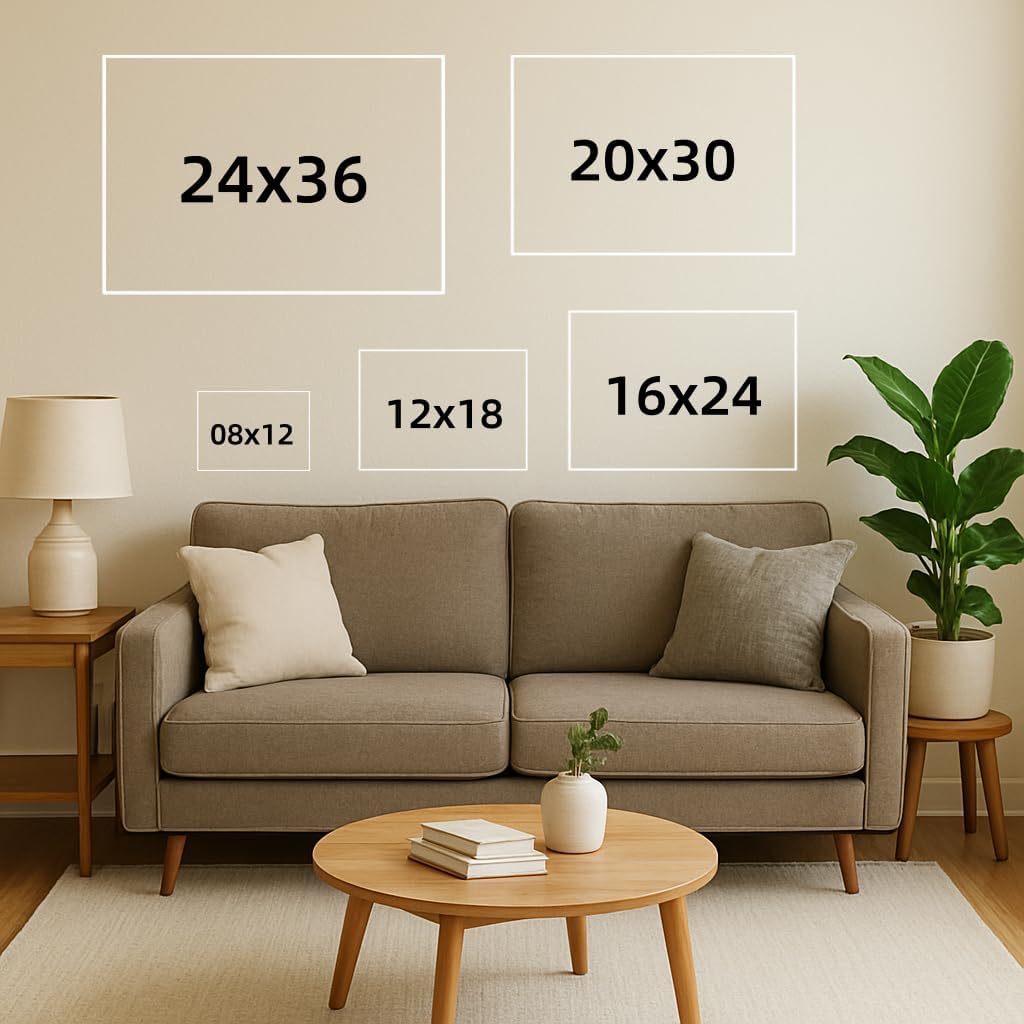 Personalized Custom Canvas Prints: 12L x 18W Photo On Canva Transform Your Photos into Stunning Framed Wall Art Digitally Printed (12L x 18W, Framed)