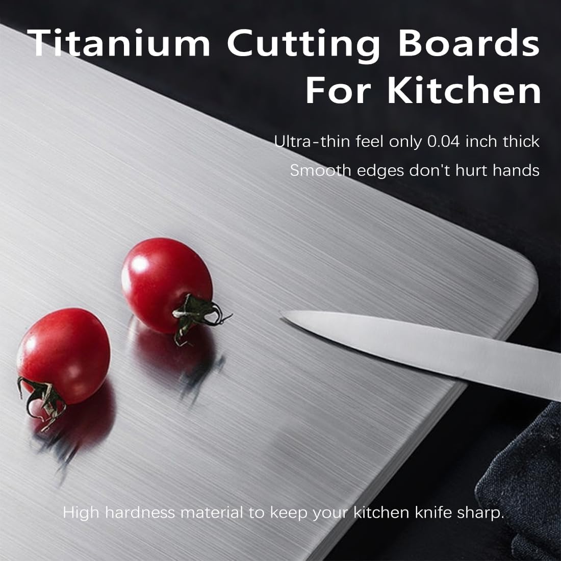 3 pack Titanium Cutting Boards for Kitchen -Titanium Cutting Board Double Sided Titanium Cutting Mat,Non Stick Chopping Board