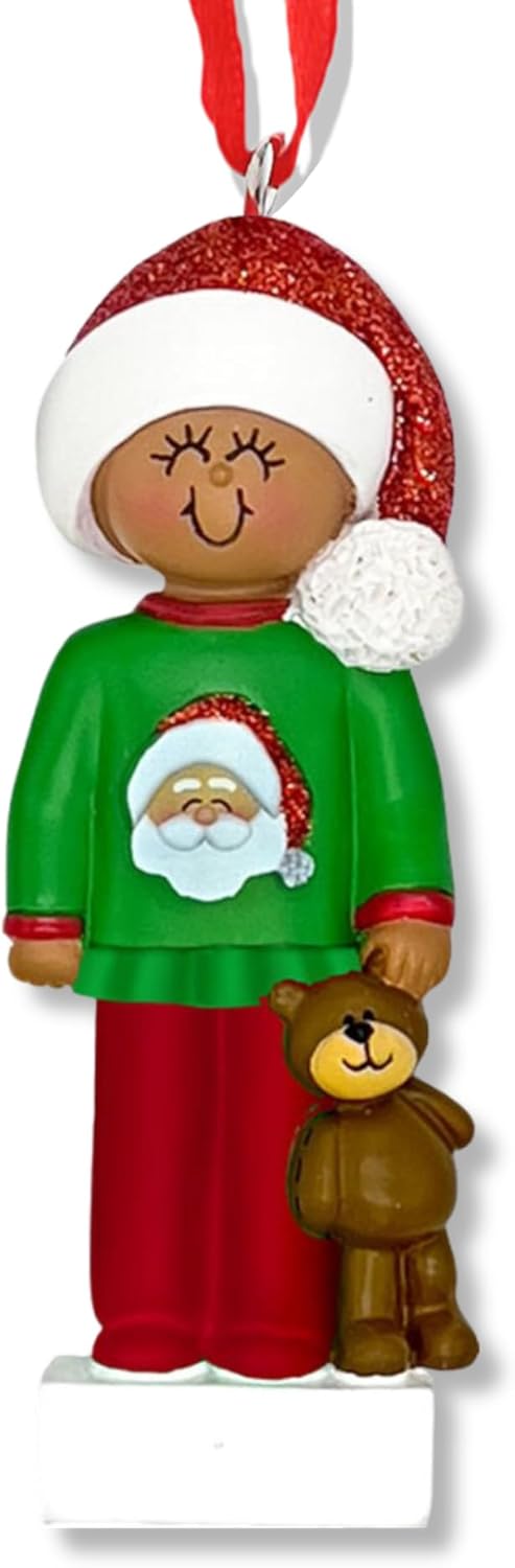 Personalized 2nd Christmas Boy Tree Ornament 2024 - Baby Child Hold Heart Second - Free Customization