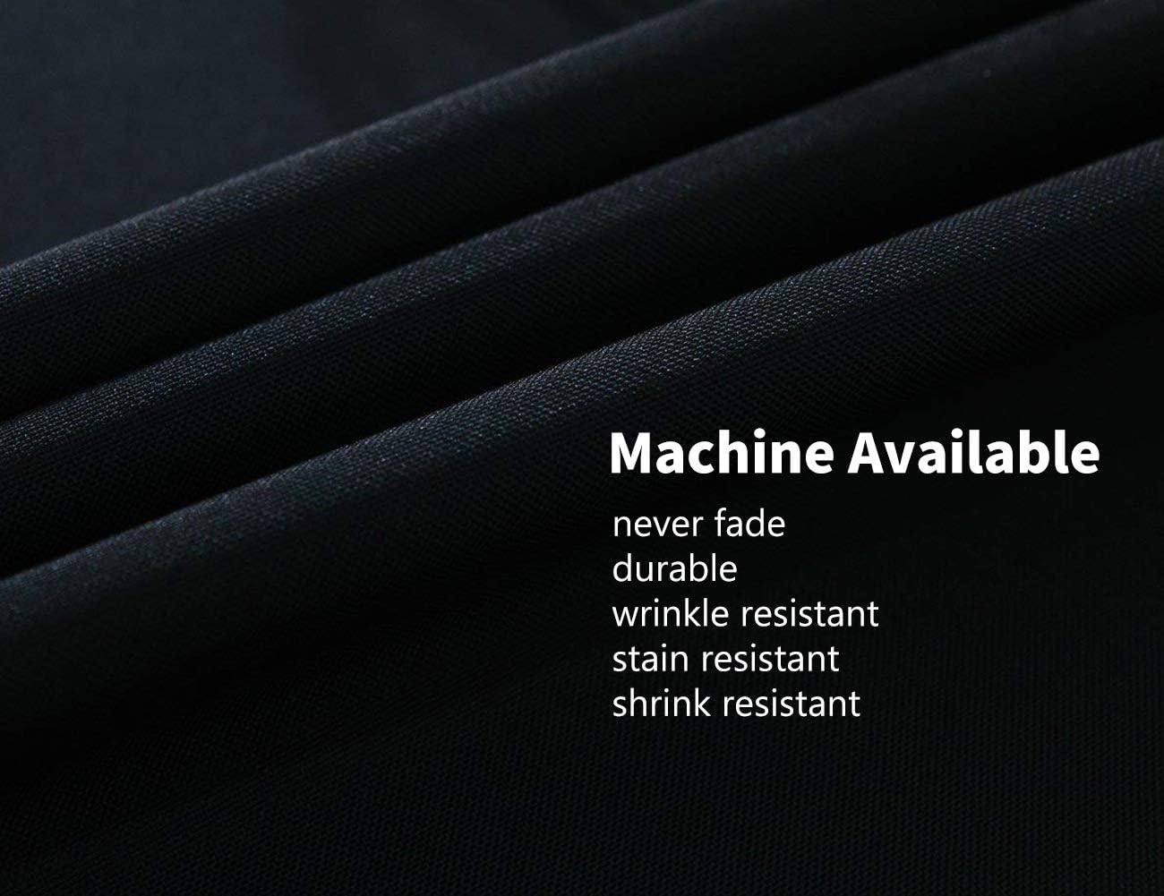 Surmente Black Square Tablecloth-52x52 Inch Table Cloth for Small Square Tables,Washable Polyester Table Cover for Weddings, Banquets, or Restaurants