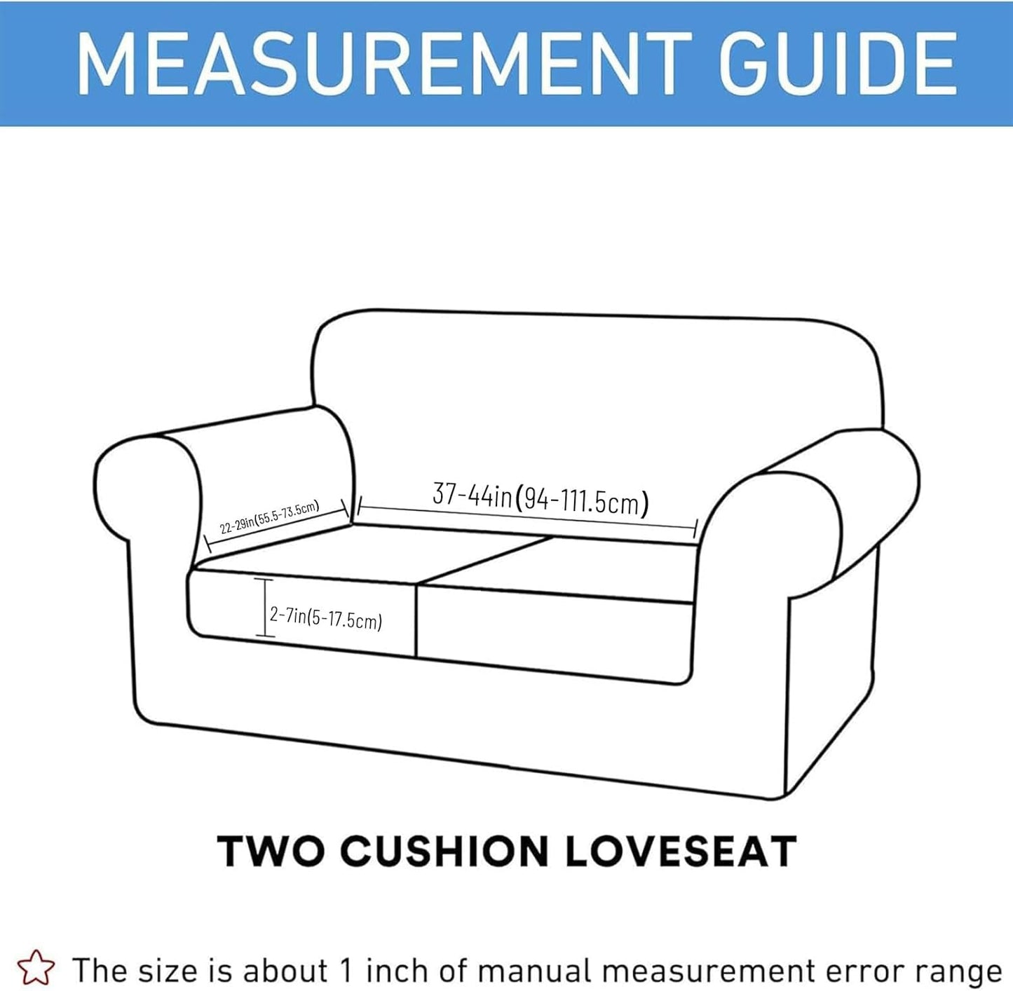 hyha Waterproof Couch Cushion Covers for Pets, Non Slip Sofa Seat Cover for Dogs Washable, Soft Thick Stretch Jacquard Fabric, Sofa Slipcovers with Elastic Bottom (1 Piece for Medium, Navy)