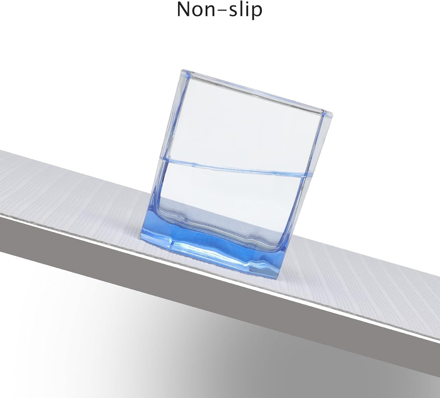 Myir JUN Placemats Set of 8, Vinyl Woven Placemats Place Mats Indoor Set of 8 Washable Table Mats Non-Slip Place mats for Dining Table (White Smoke, Set of 8)