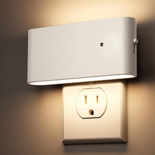 Briignite Night Lights Plug into Wall, LED Night Light with Dusk to Dawn Light Sensor, 2 Pack,Dimmable Night Light Plug in, 3000K Soft White Nightlight for Kids Room Bedroom Hallway Kitchen