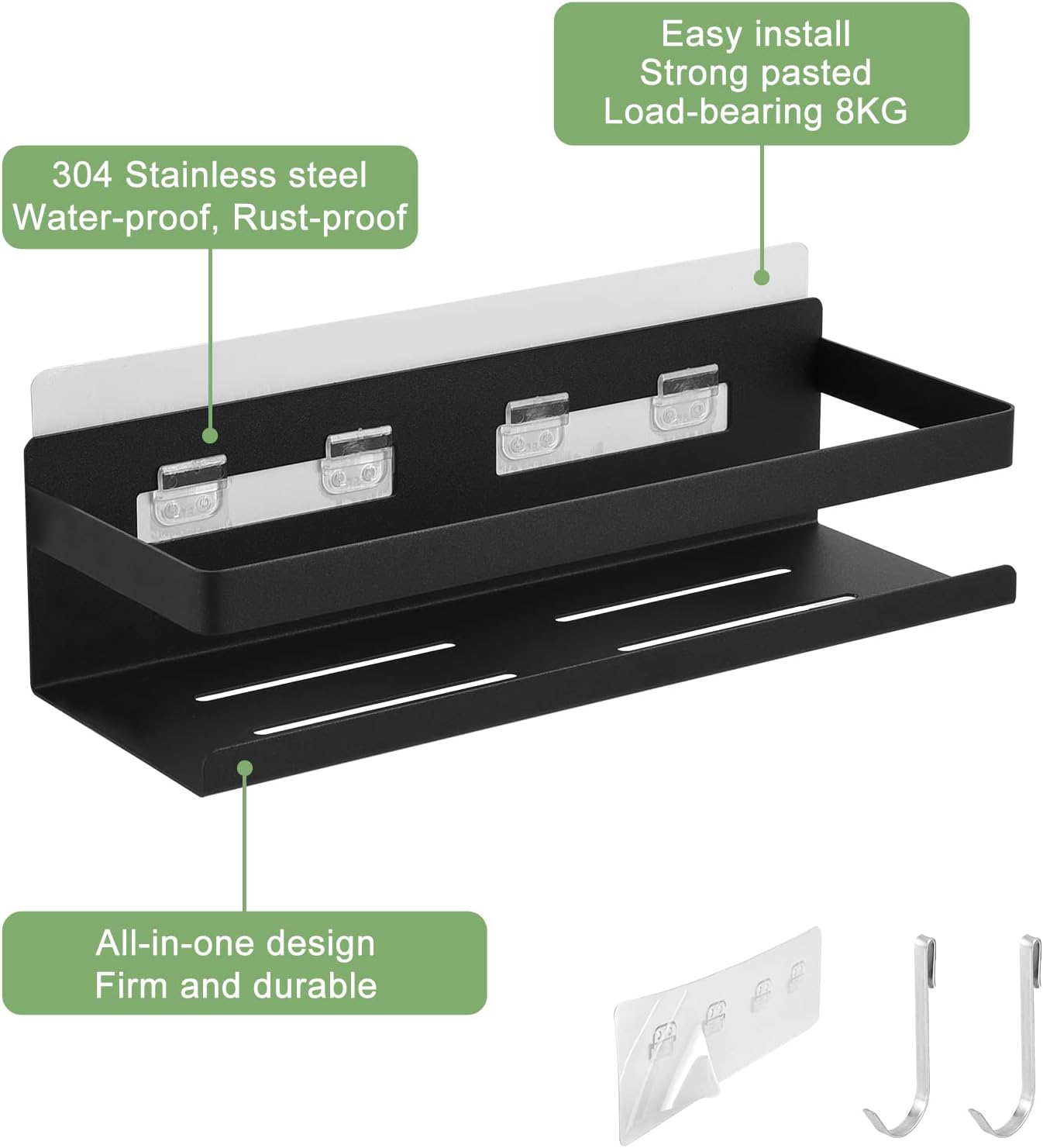 Spice Rack for Rrefrigerator Self Adhesive Spice Shelf Kitchen Home Organization and Storage