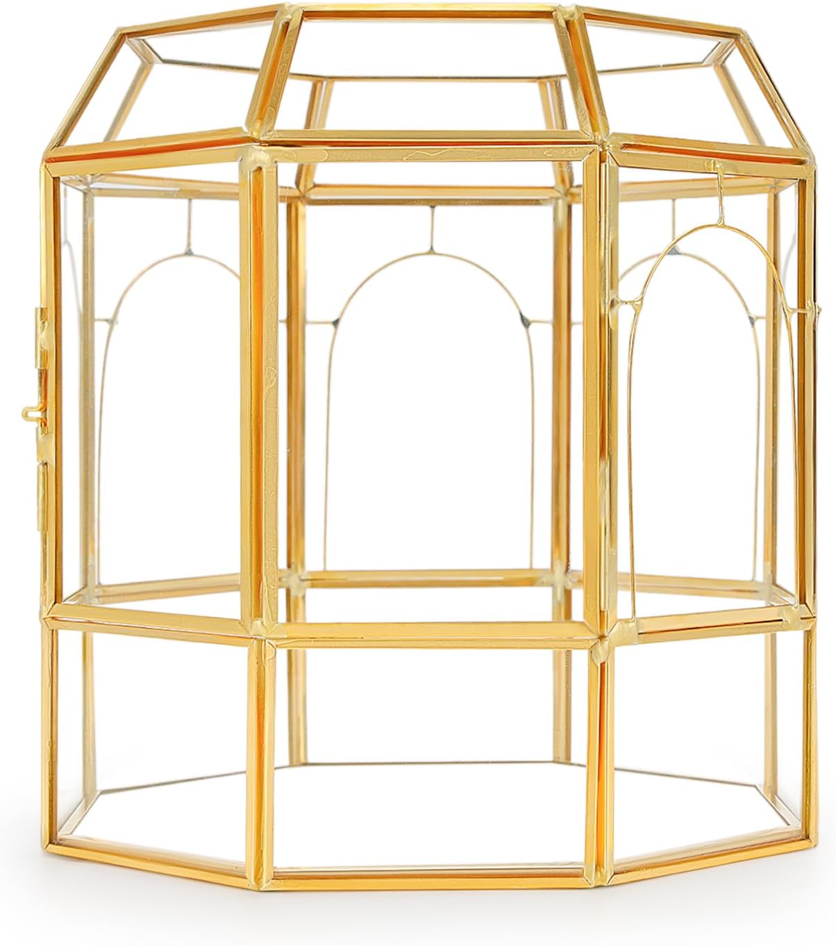 Large Glass Terrarium Handmade, Centerpiece Display Box Gift Planter Containers Indoor Terrariums House for Succulent Cacti Air Plants Miniature Fairy Garden