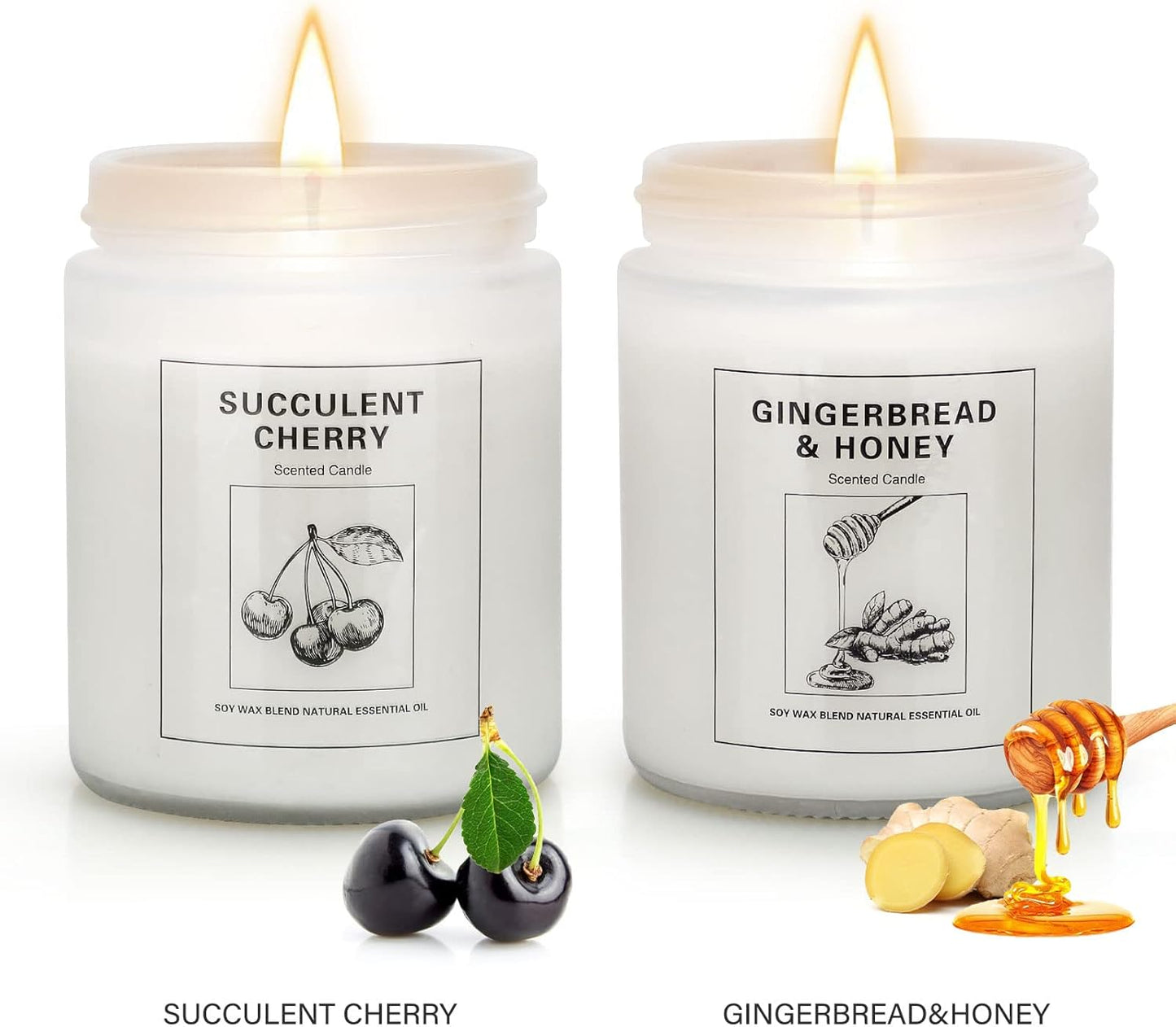 Scented Candles Sets, Candles for Home Scented,Made with Natural Soy Wax & Essential Oils, 35 Hour Burn Time,4 x 7.1 Oz Aromatherapy Candle Gifts for Christmas Birthday Women Mom Best Friends.