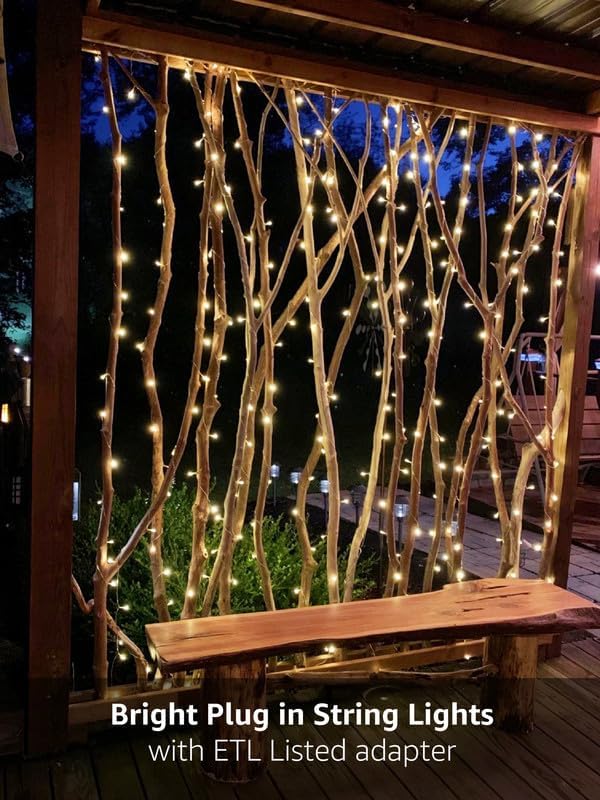 Lighting EVER 306 LED Curtain Lights with 18 Hang Down String Lights, 10×10 ft Plug in Hanging Fairy Lights for Bedroom Wall Window, Twinkle Backdrop Lights for Wedding Patio Gazebo (NOT Connectable)