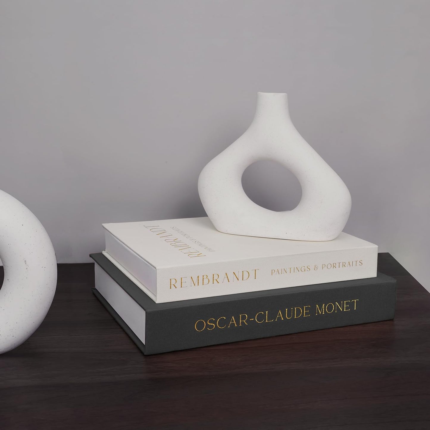 Linen Decorative Books for Home Decor,Set of 2 Aesthetic Faux Decor Book for Decoration,Fake Books for Bookshelf,Keepsake Storage Box (Gray & Beige)