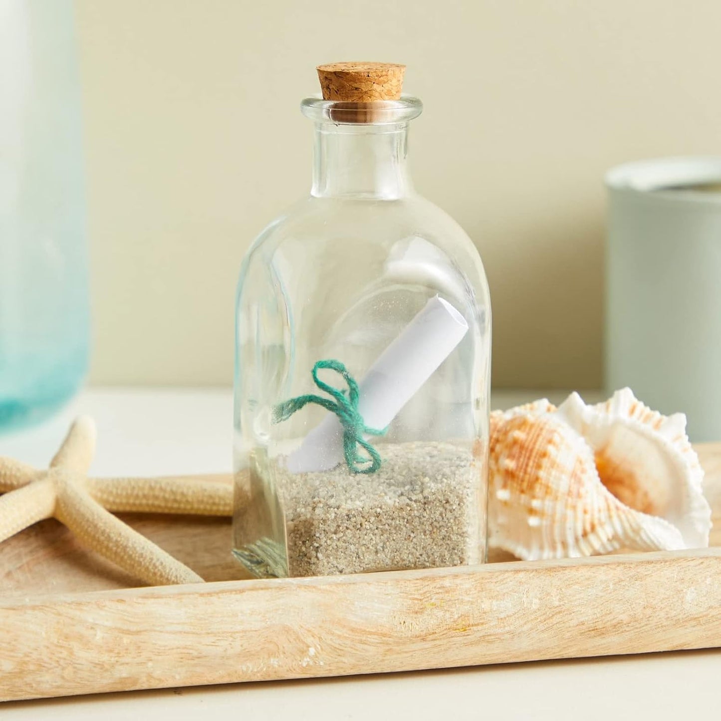 Juvale 12-Pack Mini Glass Bottles with Cork Lids - 4 oz Clear Vintage Square - Wedding Decor & Party Favors - Potion Bottles with Cork & Mini Glass Jars with Lids