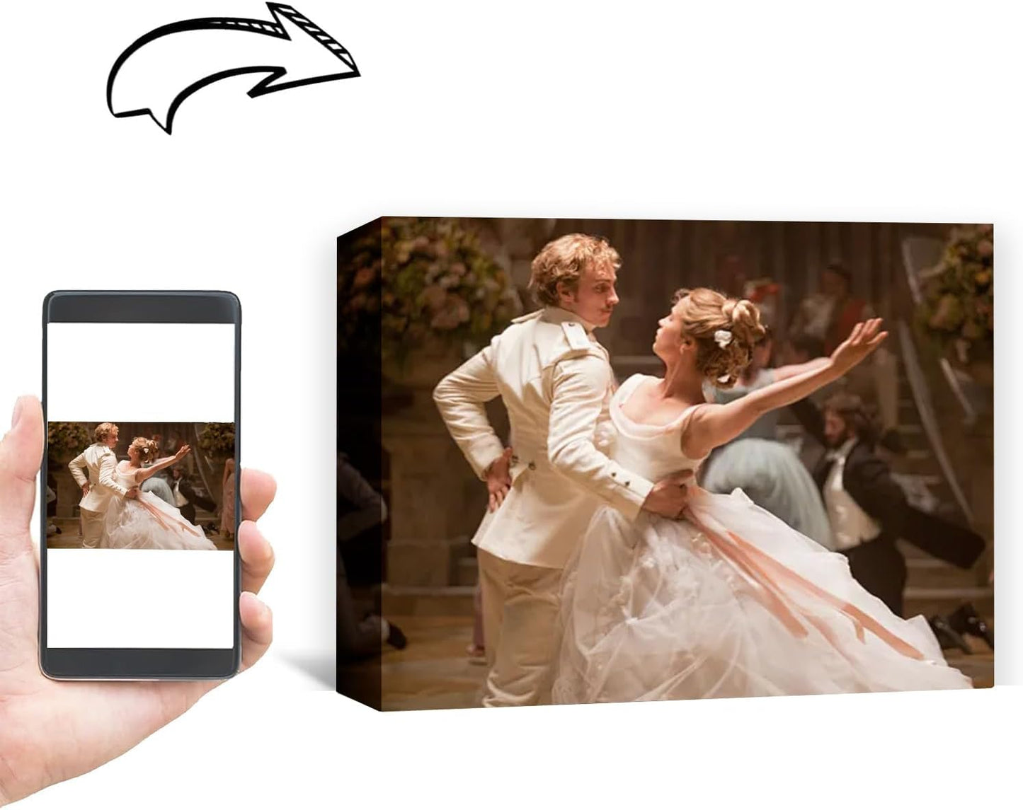 Custom Framed Canvas Prints With Your Photos-Personalized Picture To Canvas Wall Art ，Home Decoration Gifts Holiday Gifts