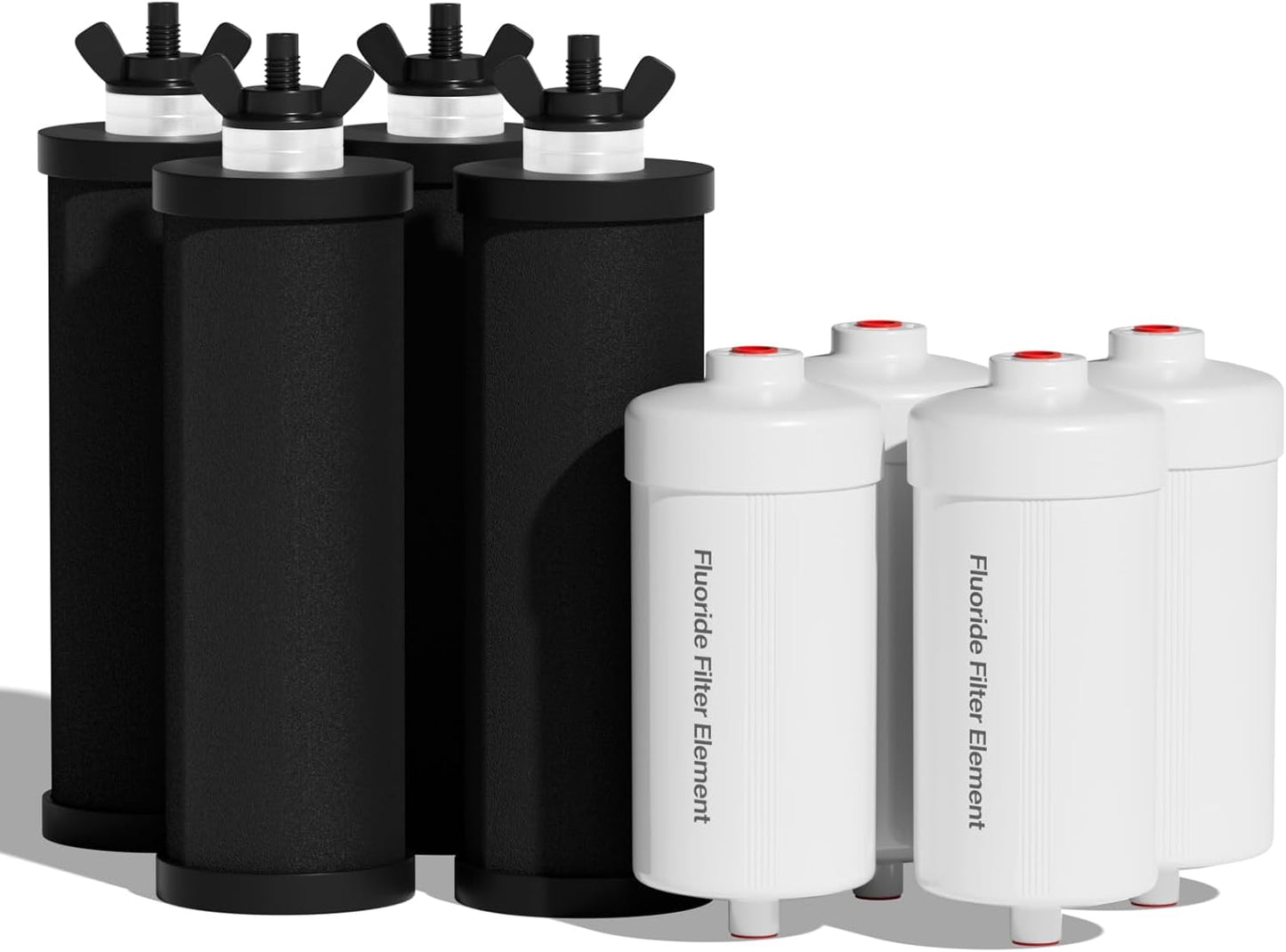 Purewell 8-Stage PF-3&FL-2 Purification Elements Set, Replacement Filters for ProOne® and Berkey® Filters, ProOne® Big+ or Berkey® Big+ Water Filter System and Purewell System (8 Pack, K Series)