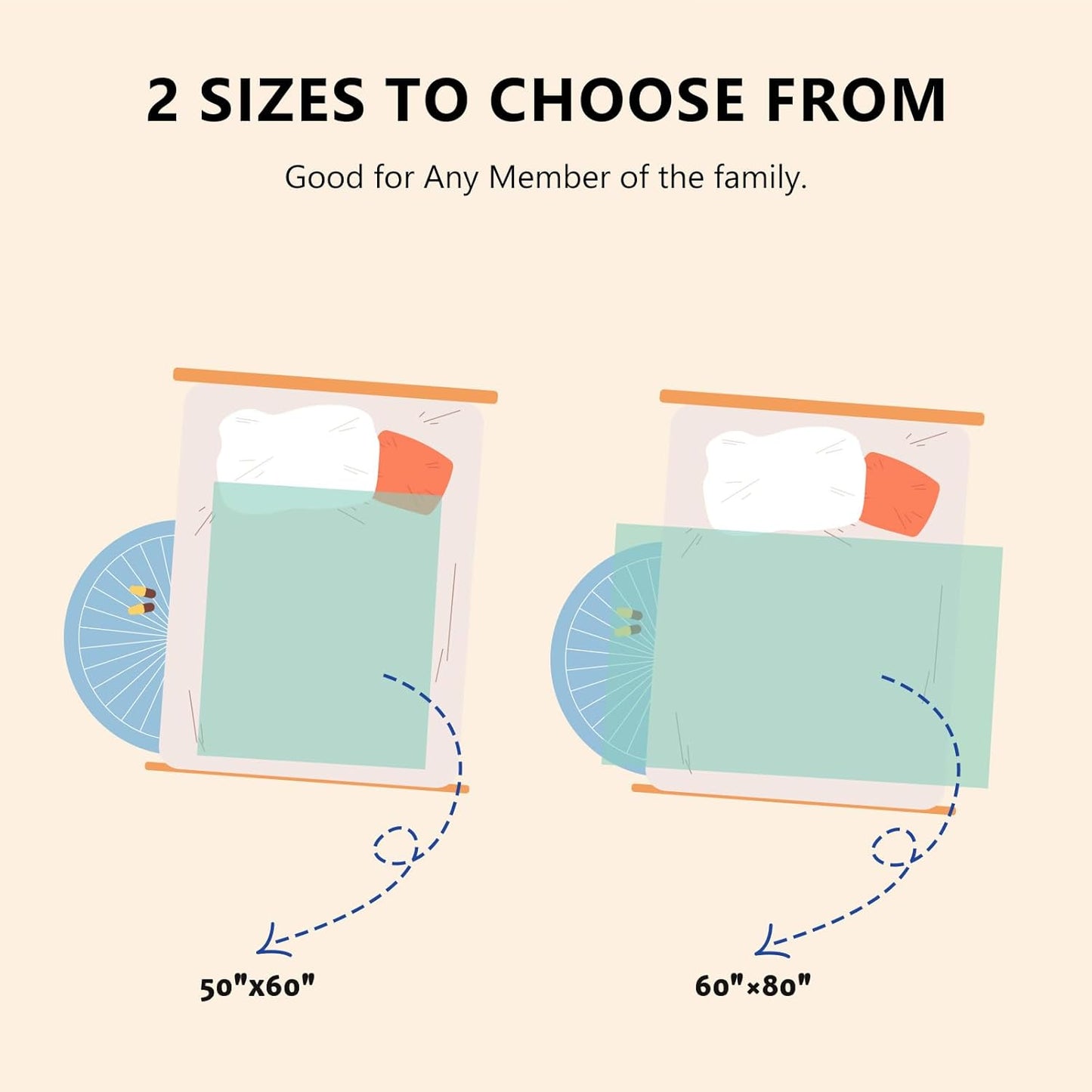 L'AGRATY Chunky Knit Blanket Throw: 60''x80'' Chenille Chunky Knitted Throw Blanket for Bed Couch - Handmade Thick Big Cable Knit Blanket - Large Crochet Rope Blanket for Home Decor(Mint Green)