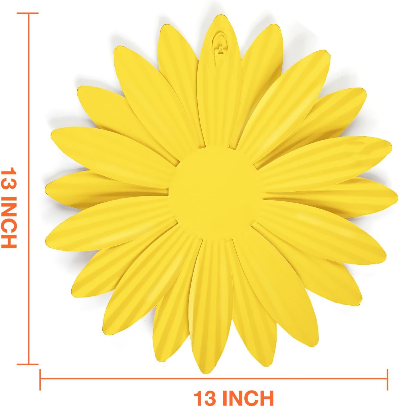 Metal Flowers Outdoor Decor 13" Metal Sunflower Wall Art Decorations Sunflower Wall Decor for Kitchen Living Room Porch Garden Yard