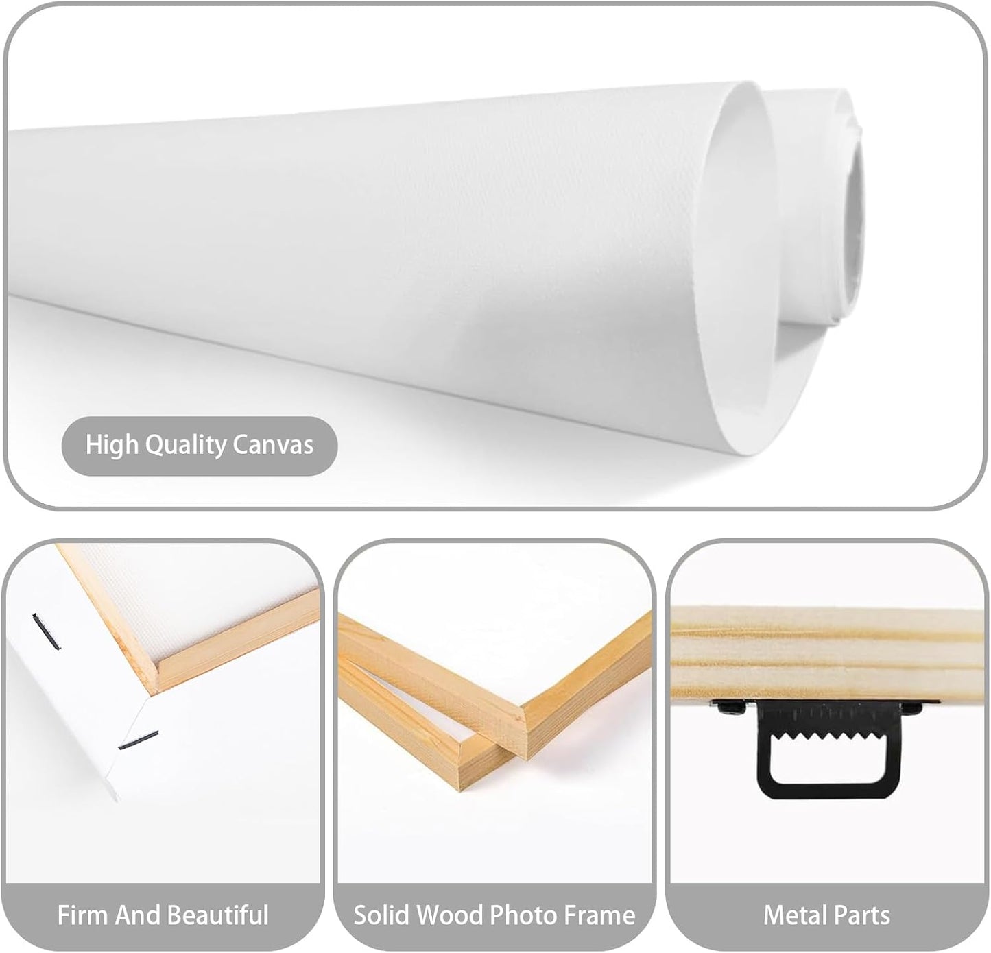 Canvas Prints With Your Photos, Custom Poster On Canvas Customized Canvas Prints with Your Photos Gift for Living Room, Bedroom, Friend，Lover, Wedding Pet Baby Family Photo Framed Wall Art 36×24