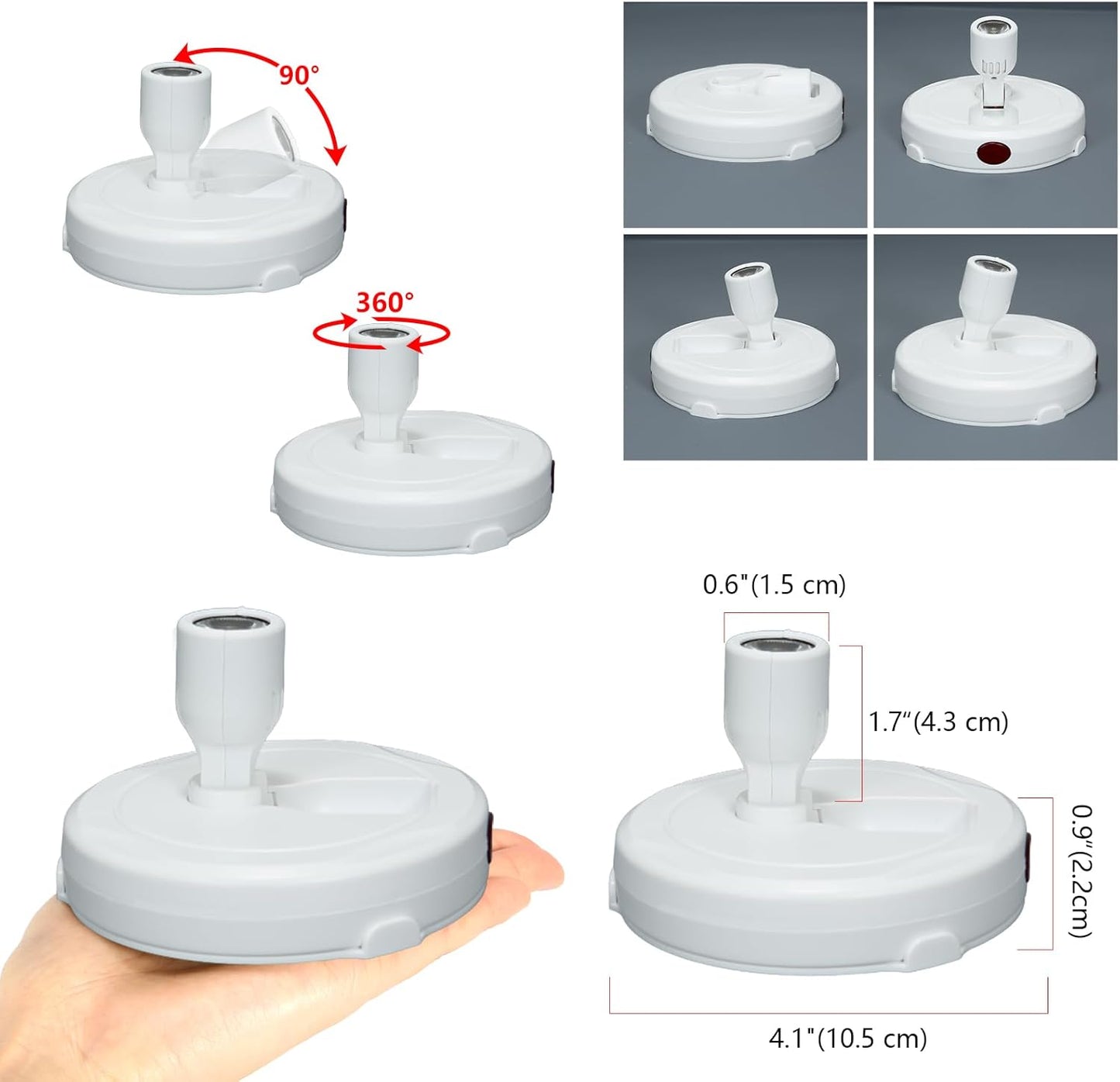 Cordless Spotlight Battery Powered, LED Accent Lighting with Remote and Timer, Display Puck Lights, Stick Uplight for Tree Portrait Gallery Picture Dartboard Painting Art Photo Plant