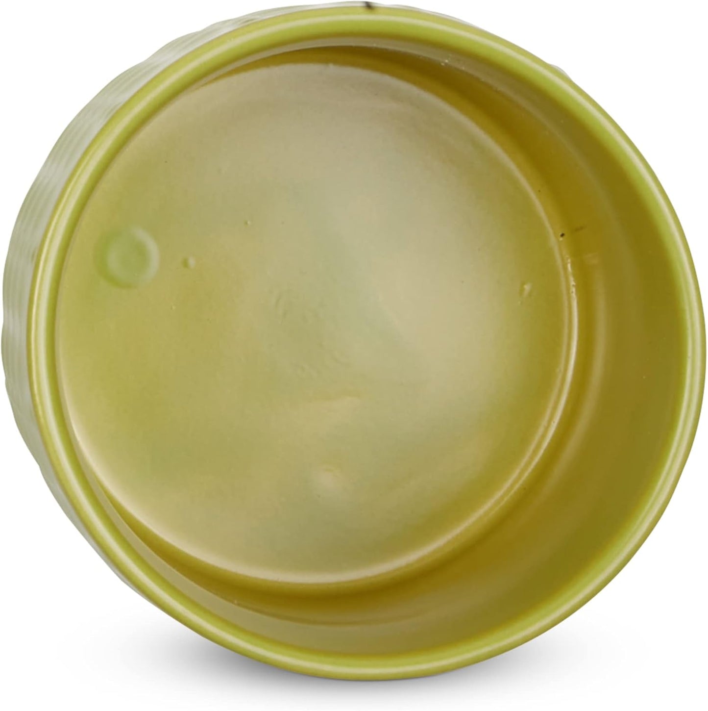 DII Kitchen Accessories Collection, Textured Matte Ceramic Canister Set, Avocado, Vine, 3 Piece