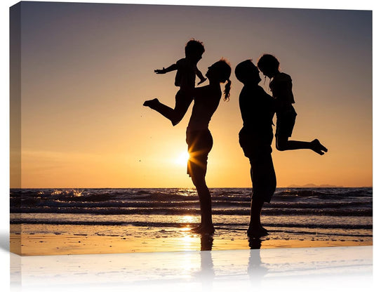 Custom Canvas Prints With Your Photos,Personalized Pictures On Canvas Wall Art for Bedroom, Living Room, Wedding Baby Pet Family Picture Framed Wall Art (7"W x 5"H)