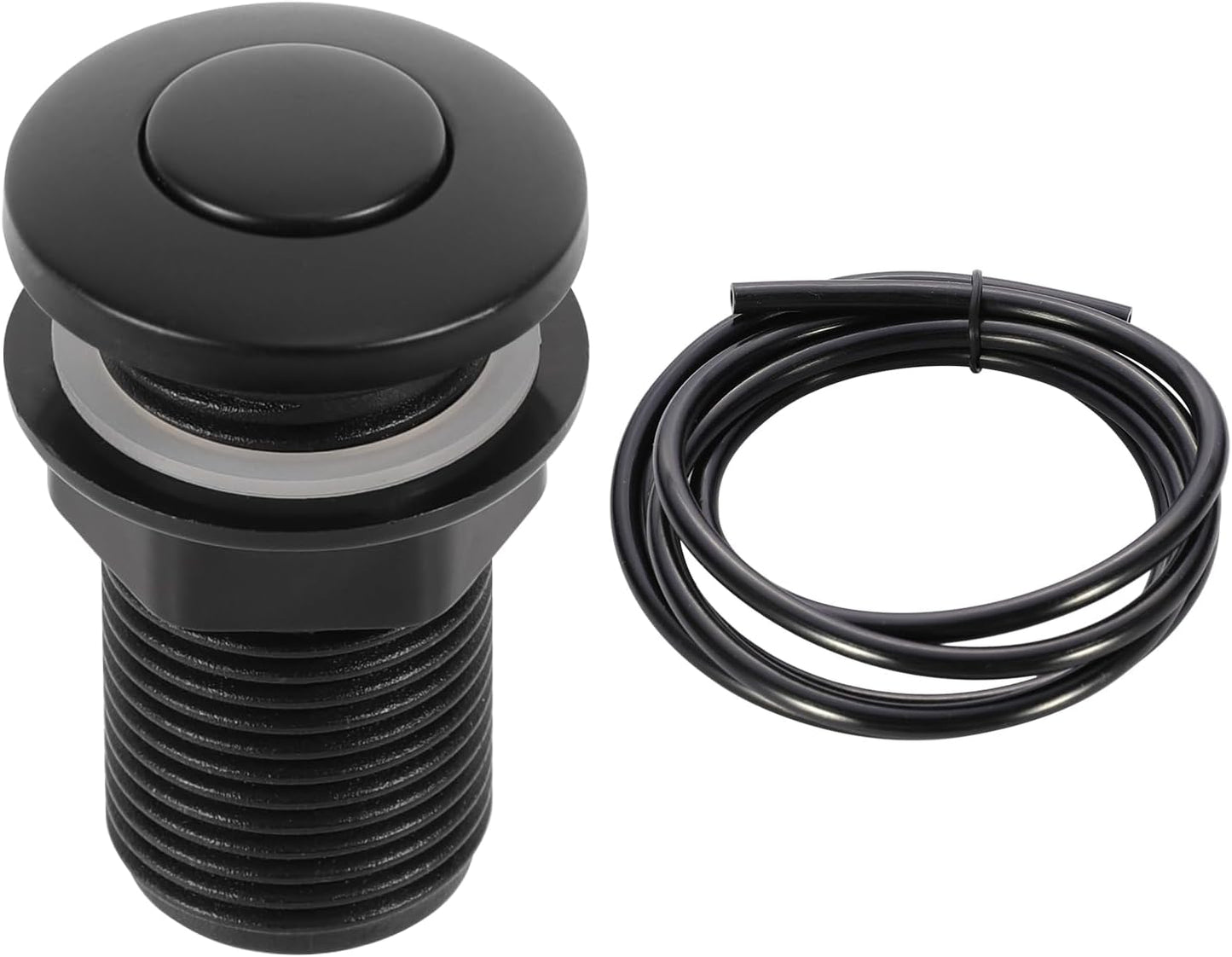 RQYEKDO Garbage Disposal Air Switch Kitchen Sink Top Long Stainless Steel Brushed Nickel Long 32mm/1.26 inch for Food and Waste Disposal On/Off Air Button Parts