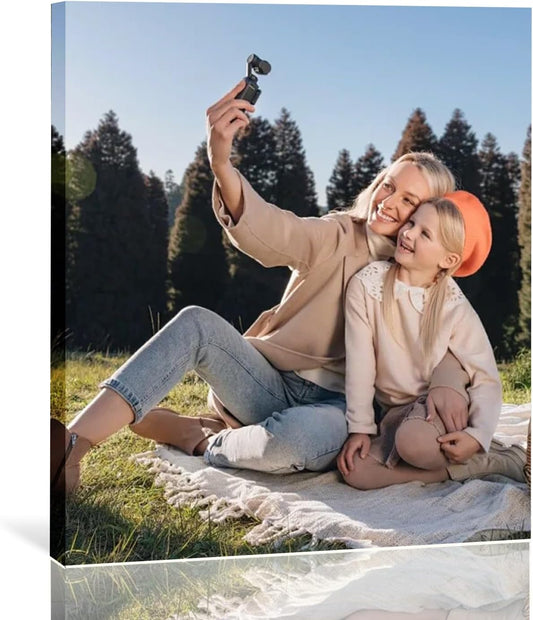 Custom Framed Canvas Prints With Your Photos-Personalized Picture To Canvas Wall Art ，Home Decoration Gifts Holiday Gifts