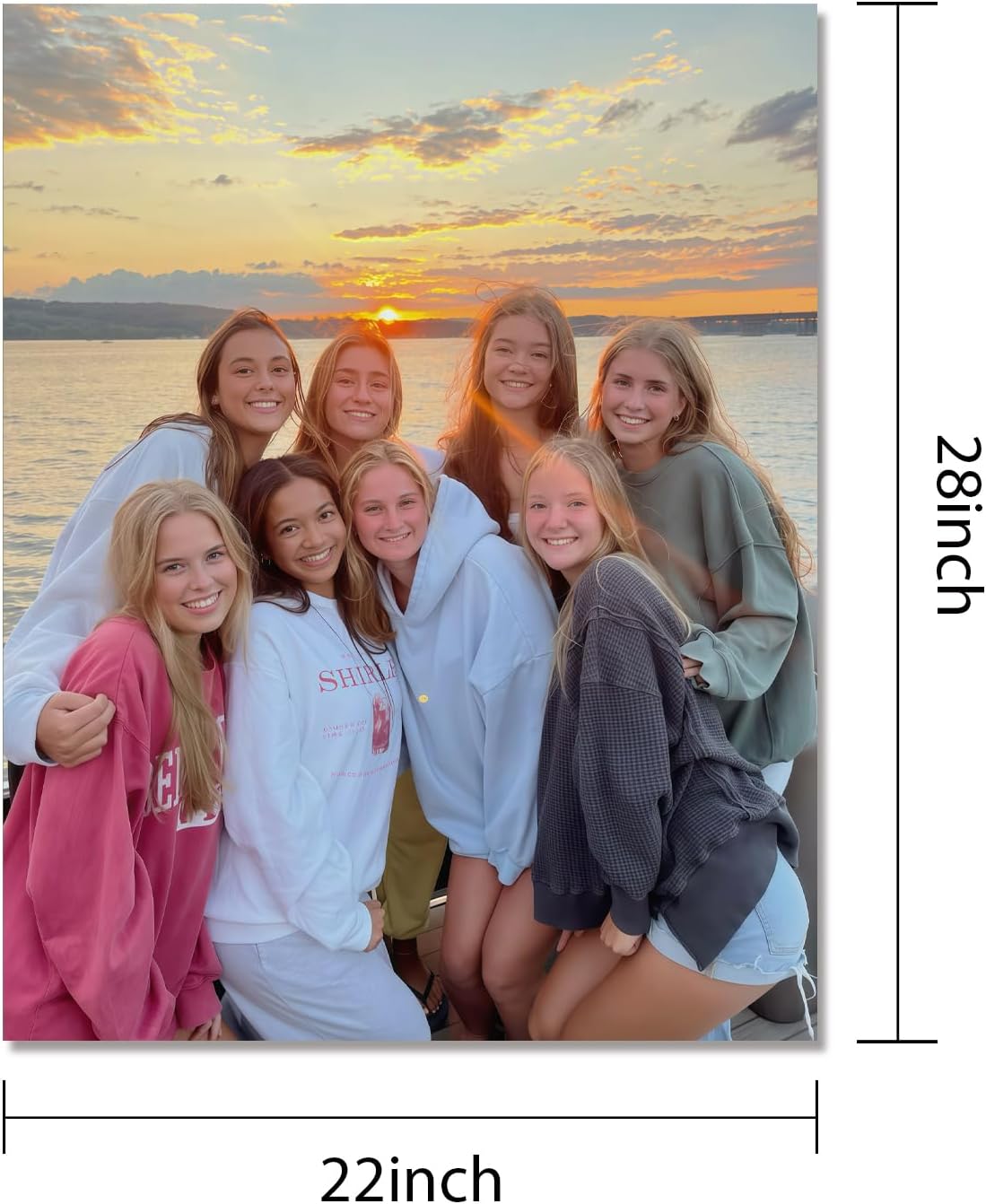 Canvas Prints With Your Photos, Custom Poster On Canvas (Unframed 22x28) Transform Your Photos Into Stunning Framed Wall Art Digitally Printed Photo To Canvas Ideal For Home Decor Gifts Keepsakes