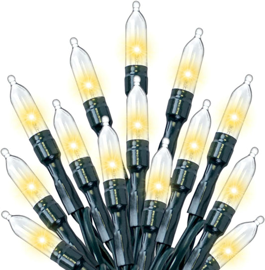 300 LED Warm White Christmas Lights Outdoor Indoor,100ft LED String Light,Green Wire Christmas String Lights Waterproof for Patio Garden Home Decors