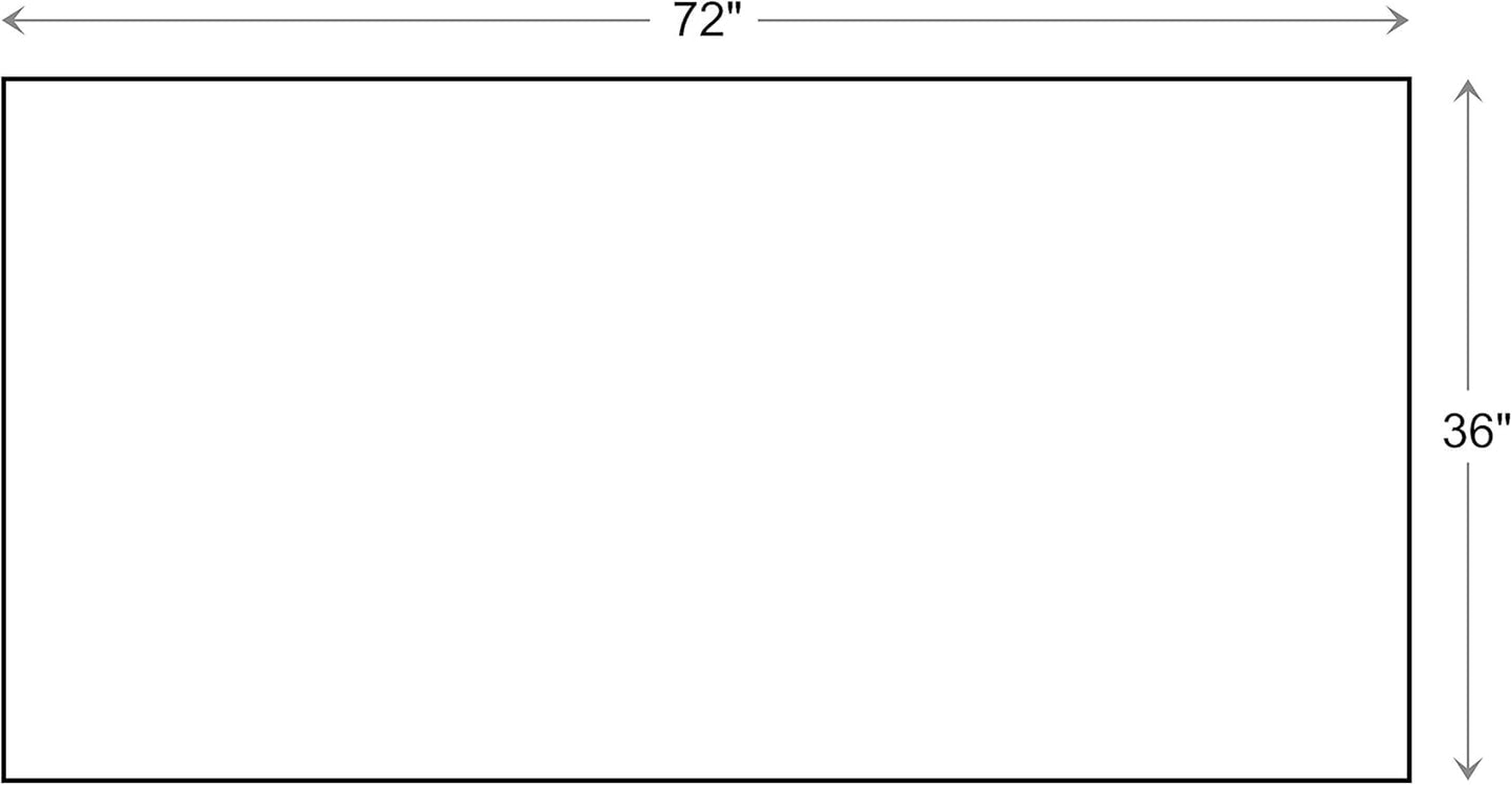 Calloway Mills 152963672A Black Border 36" x 72" Monogram Doormat Letter (A)