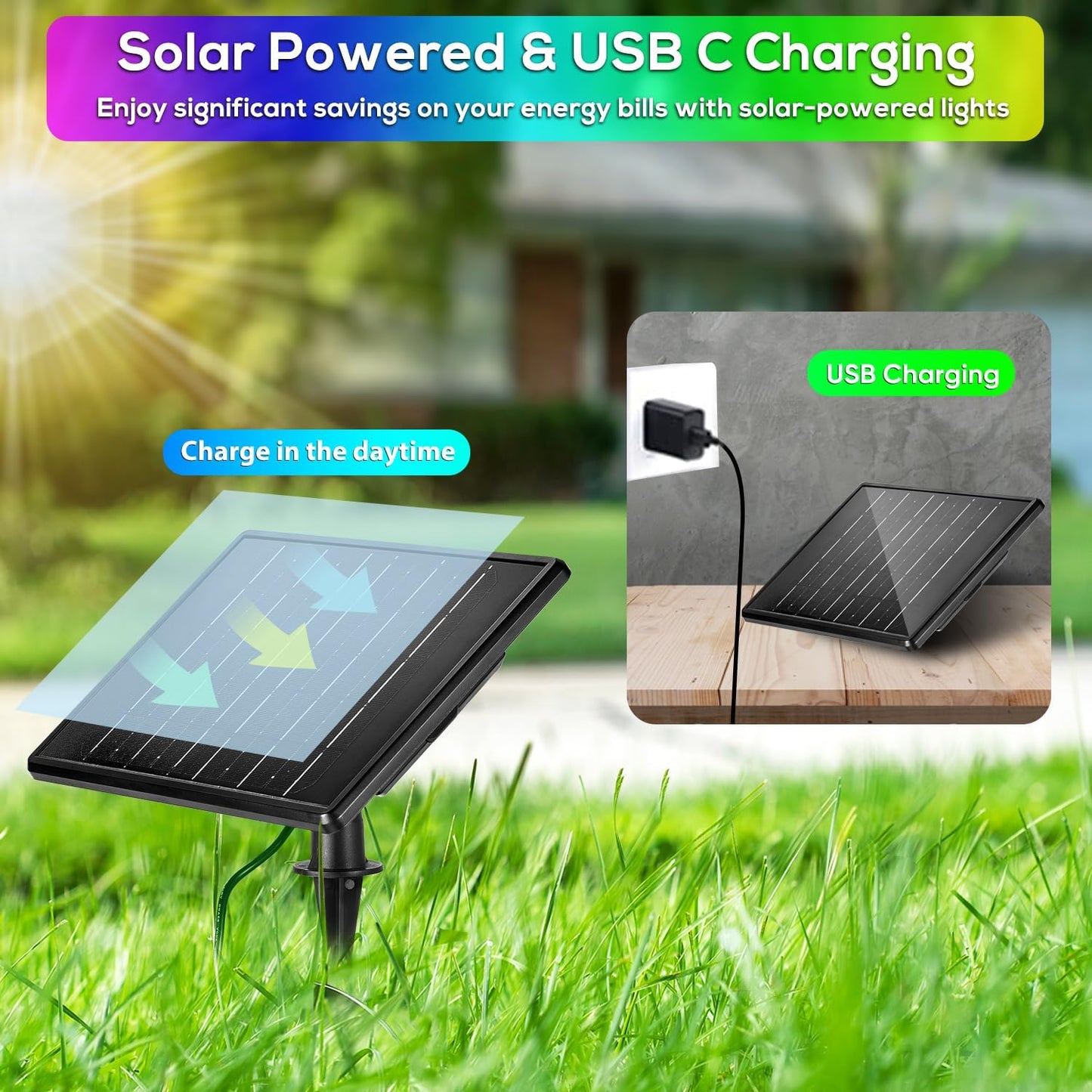 ZYAN Solar Spotlights Outdoor, Solar Landscape Lights with Remote Control, RGBW Colored Spot Lights for Yard, Garden, Lawn, Plant, Tree, Pool Areas, Auto On/Off, Dimmable & Waterproof (12 Pack)