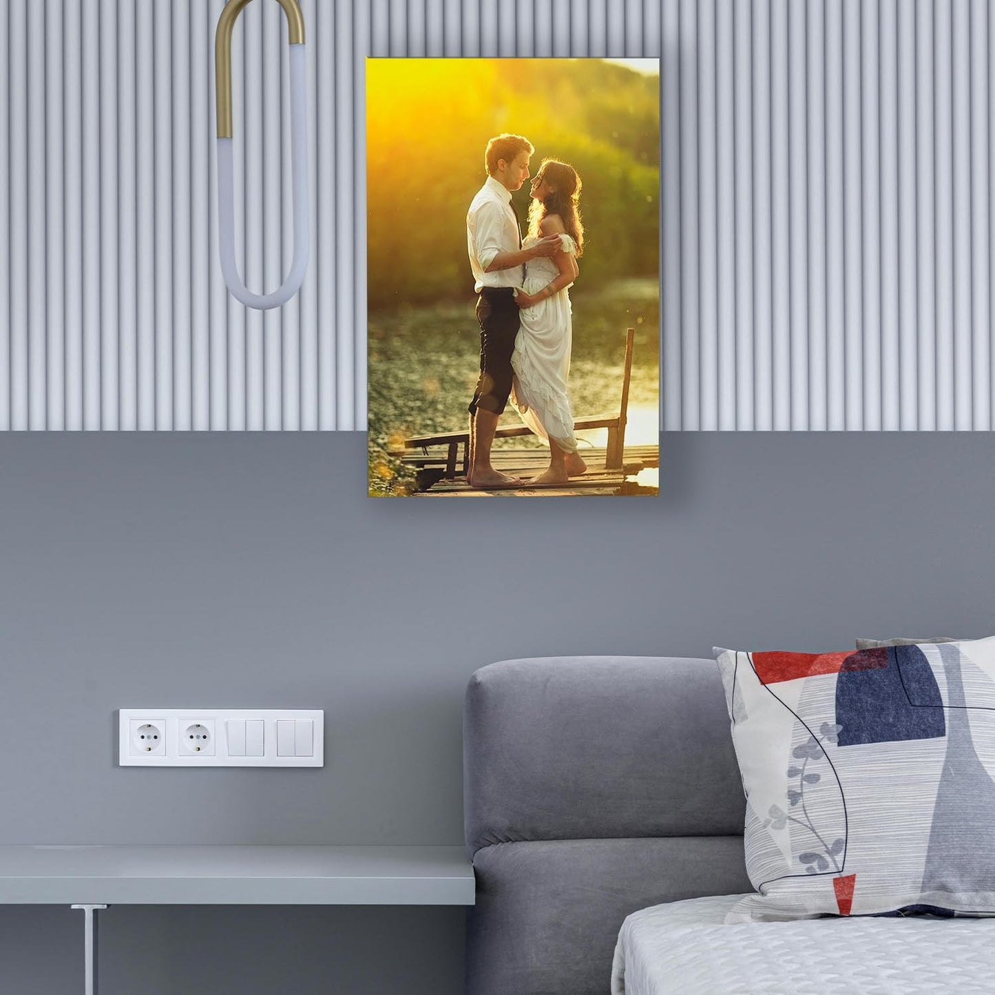 Custom Framed Canvas Prints With Your Photos-Personalized Picture To Canvas Wall Art ，Home Decoration Gifts Holiday Gifts