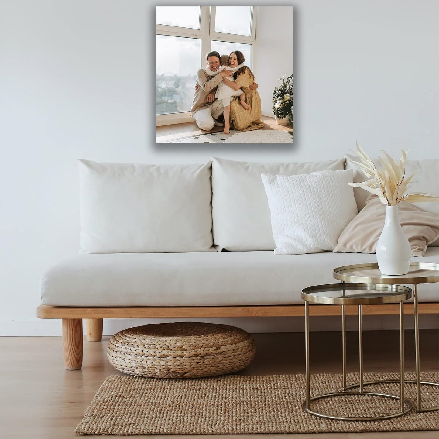 Custom Canvas Prints with Your Photos Custom Wall Art Personalized Canvas Pictures for Pet/Family Gifts for Mom/Men/Women (10'' W x 10'' H)
