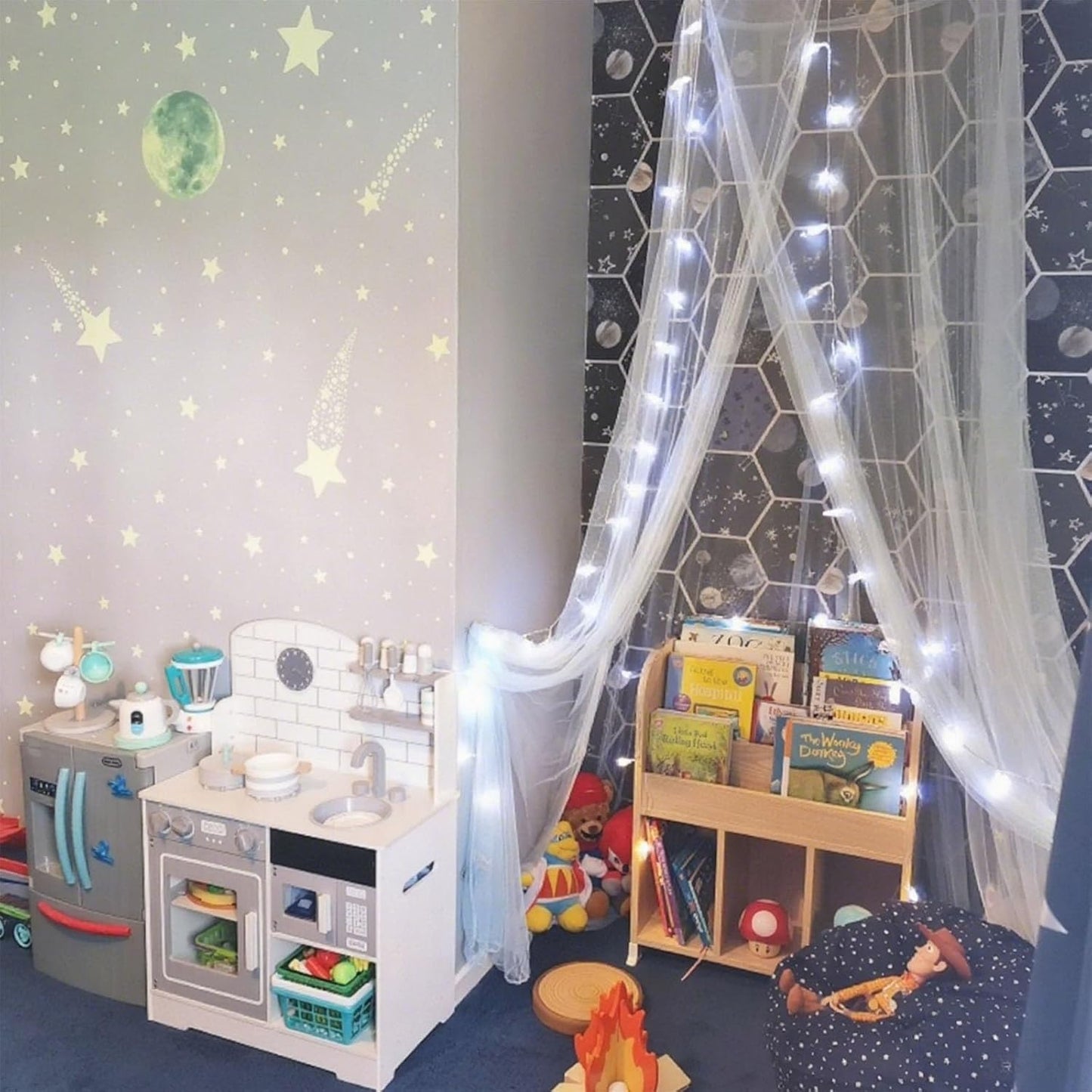 String Lights for Bedroom - LED Fairy Christmas Lights with Battery Operated, Waterproof Star Twinkle Light for Indoor Outdoor Tent Loft Bed Patio Party Wedding Holiday Camping Decor