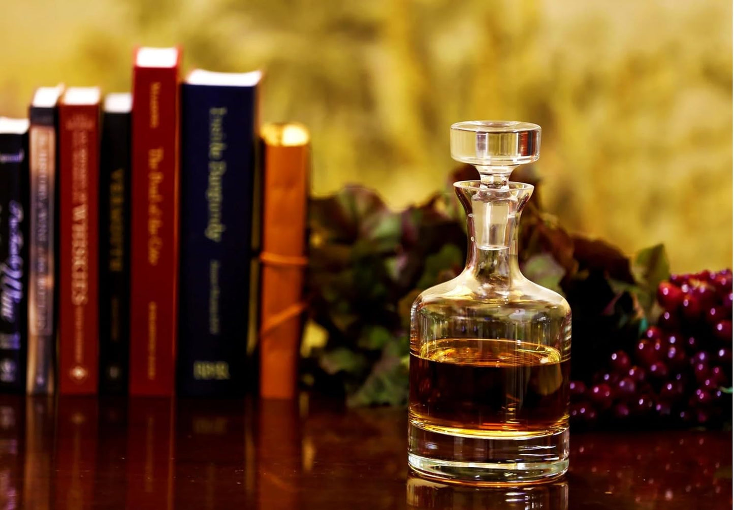 Ravenscroft Crystal | European-Made, Hand-Blown Scotch Decanter Gift Set | 1 Decanter with Stopper & 4 Glasses | 100% Lead-Free Crystal | Gift-Boxed