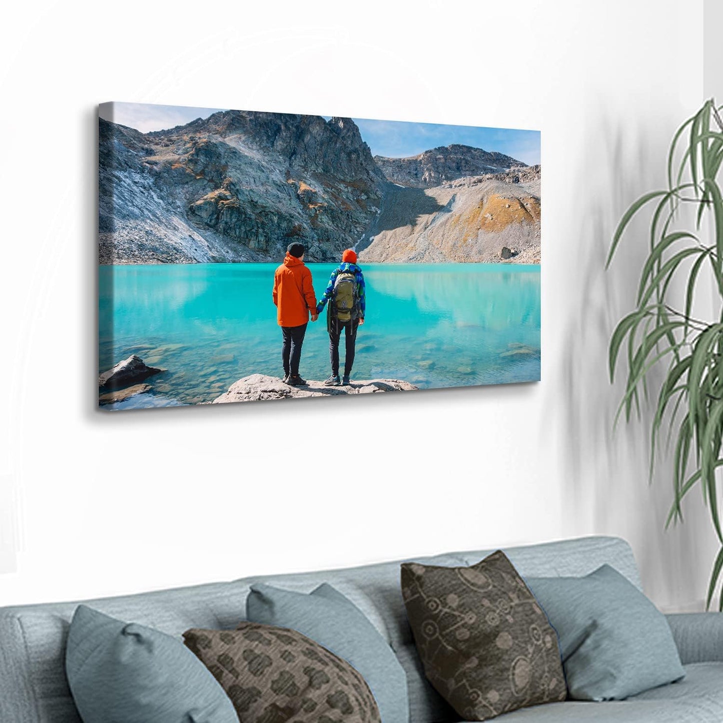 Photo.Gifts - Personalized Custom Canvas Prints 40 x24 Inch - Your Photos On Canvas - Large Canvas Print Wall Art for Bedroom, Living Room, Wedding Baby Pet Family Pictures - Custom Gifts