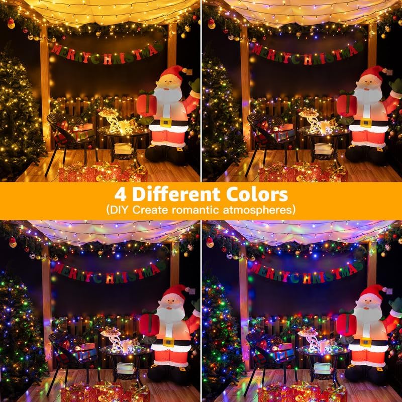 Ollny Christmas Lights, 210FT 640LED Color Changing Christmas Tree Lights with 11 Modes Remote Control, Waterproof Outdoor Light for Outside Indoor Patio Weddings Xmas Decorations