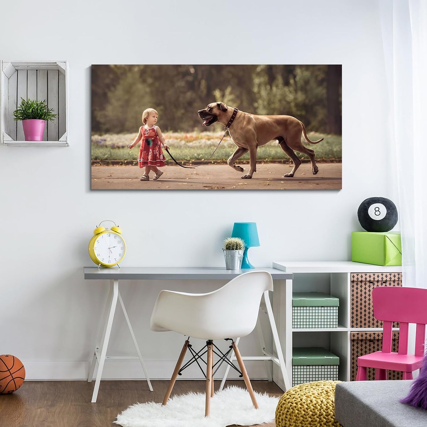 Wewejia Custom Canvas Prints with Your Photos for Pet/Animal, 32x16inch Personalized Canvas Pictures for Wall to Print Framed Wedding Family Baby Pets