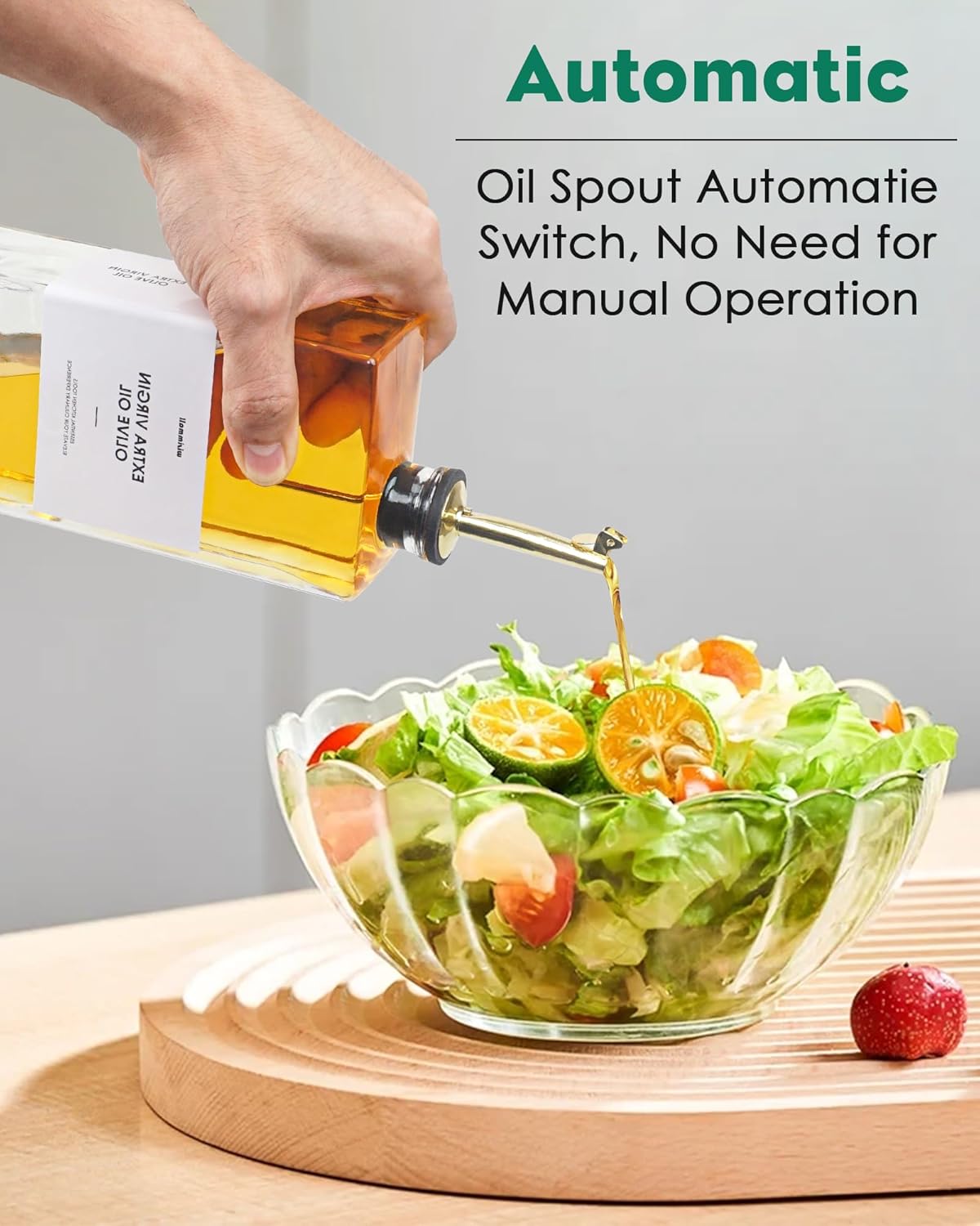 Olive Oil Dispenser For Kitchen, Glass Oil Bottle 350ML Oil And Vinegar Dispenser Set Of 4 with 4 Stainless Steel Pourers & 88 Labels, Soy Sauce Dispenser, Coffee Syrup Bottles