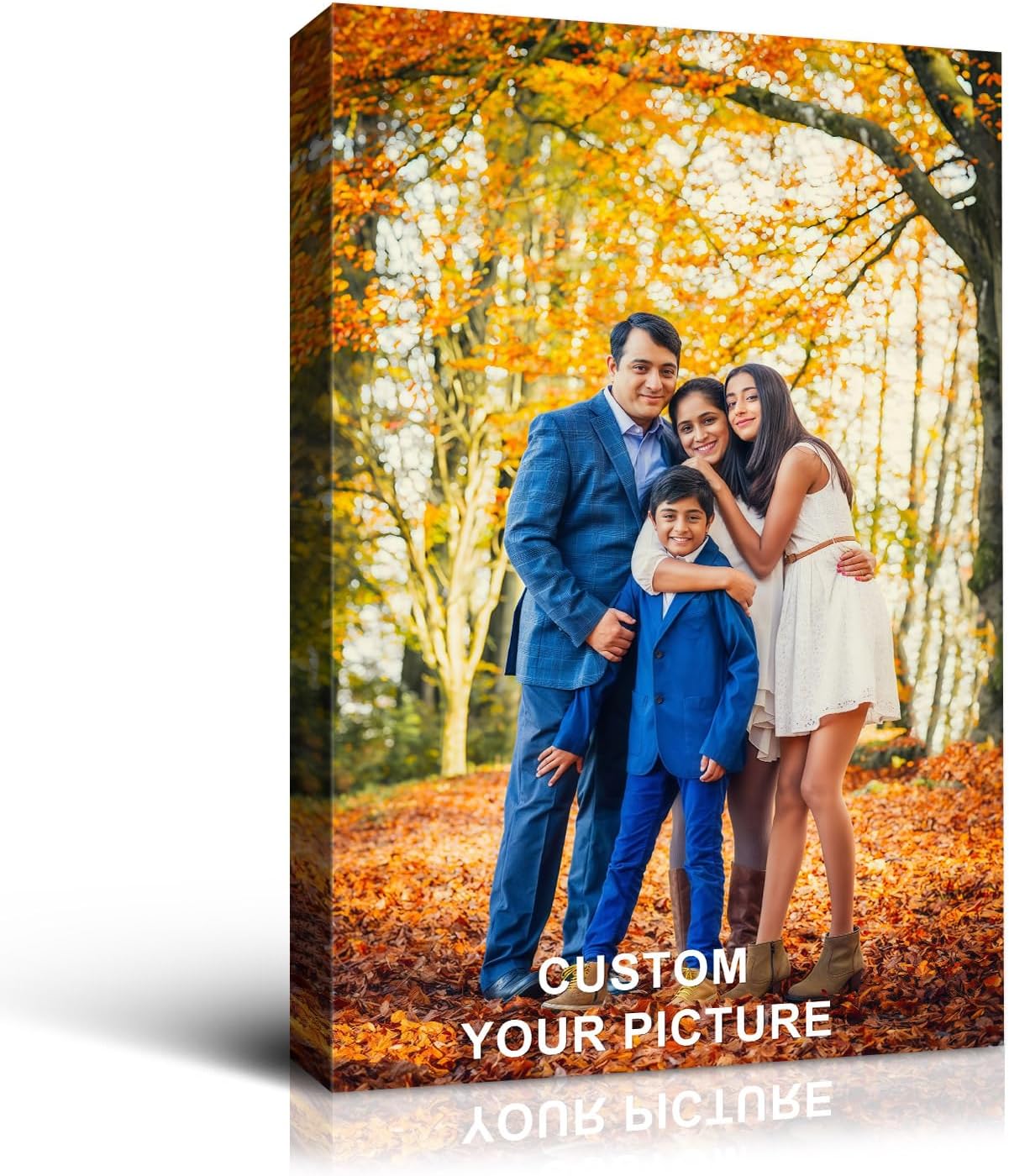 Wewejia Custom Canvas Prints with Your Photos for Family, 28x40inch Personalized Canvas Picture Wall Prints Best Custom Wall Decor for Living Room Bedroom Dining Room Office Easy to hang