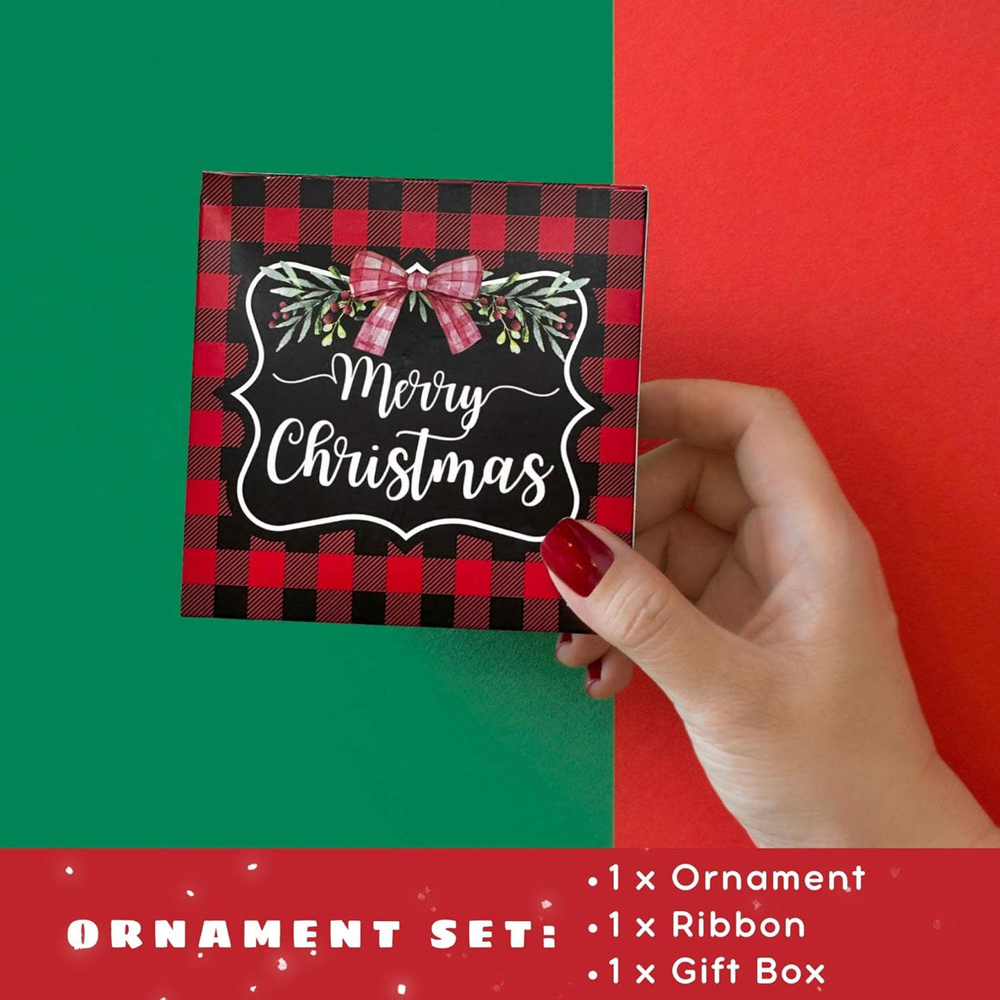 Christmas Tree Ornaments - Funny Xmas Ornament - Gifts for Xmas 2025 - My Favorite Color is Christmas Lights Ornaments - Acrylic Ornament 2025