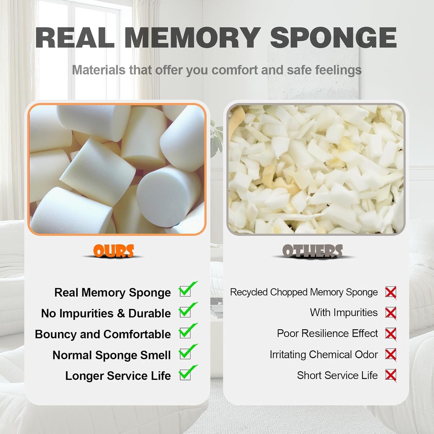 Luxury Ottomans, Modern Square Foot Rest for Sofa Couch Chair, Lazy Floor Seating, Fireside Bean Bag Chair, Tatami Sofa Lounger for Living Room, Bedroom, Office, Green