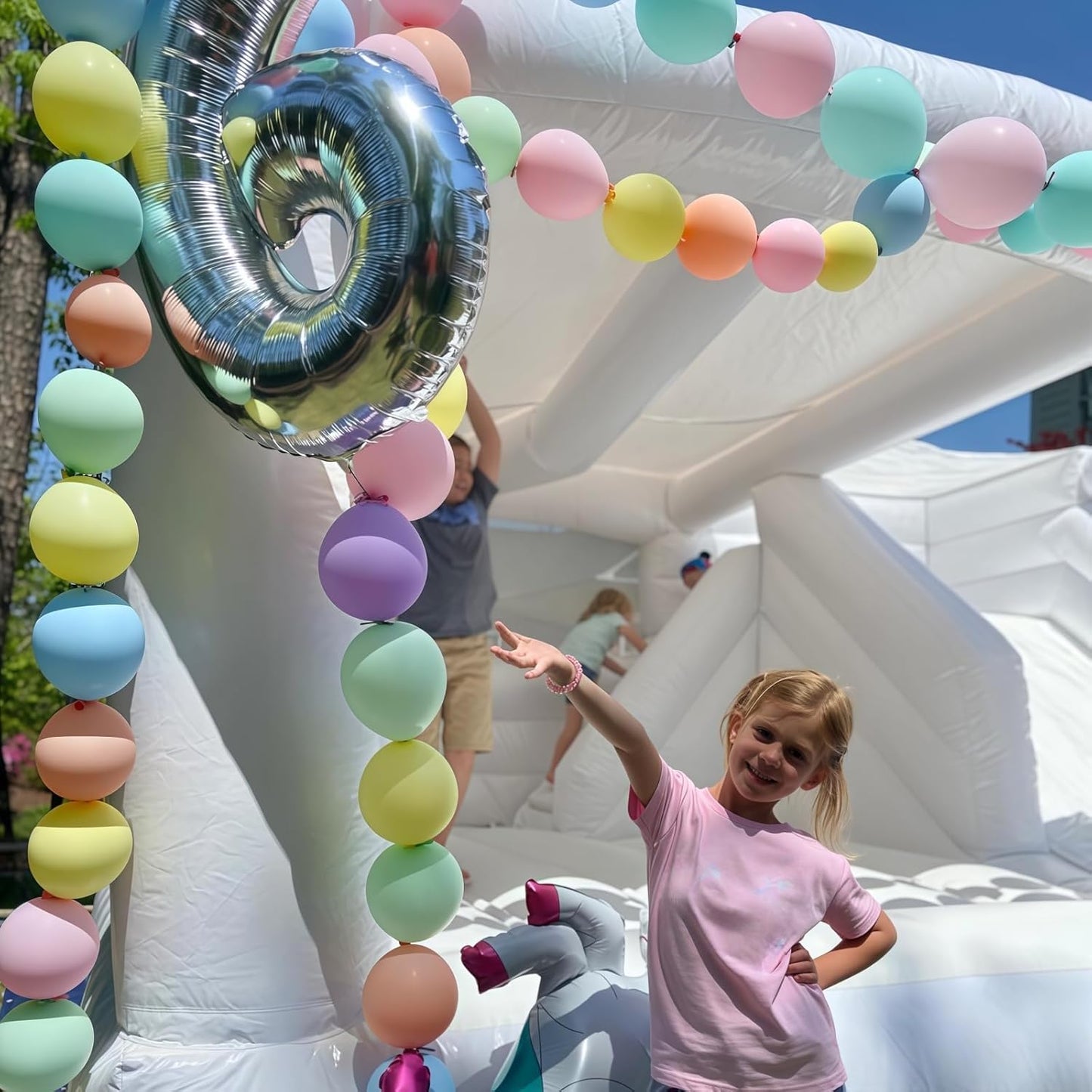 Pastel Rainbow Linking Balloons, 120PCS 6 Inch Colorful Quick Link Balloon Assorted, Multicolor Rainbow Connecting Balloons for Birthday Baby Shower Easter Independence Day Carnival Party Decorations