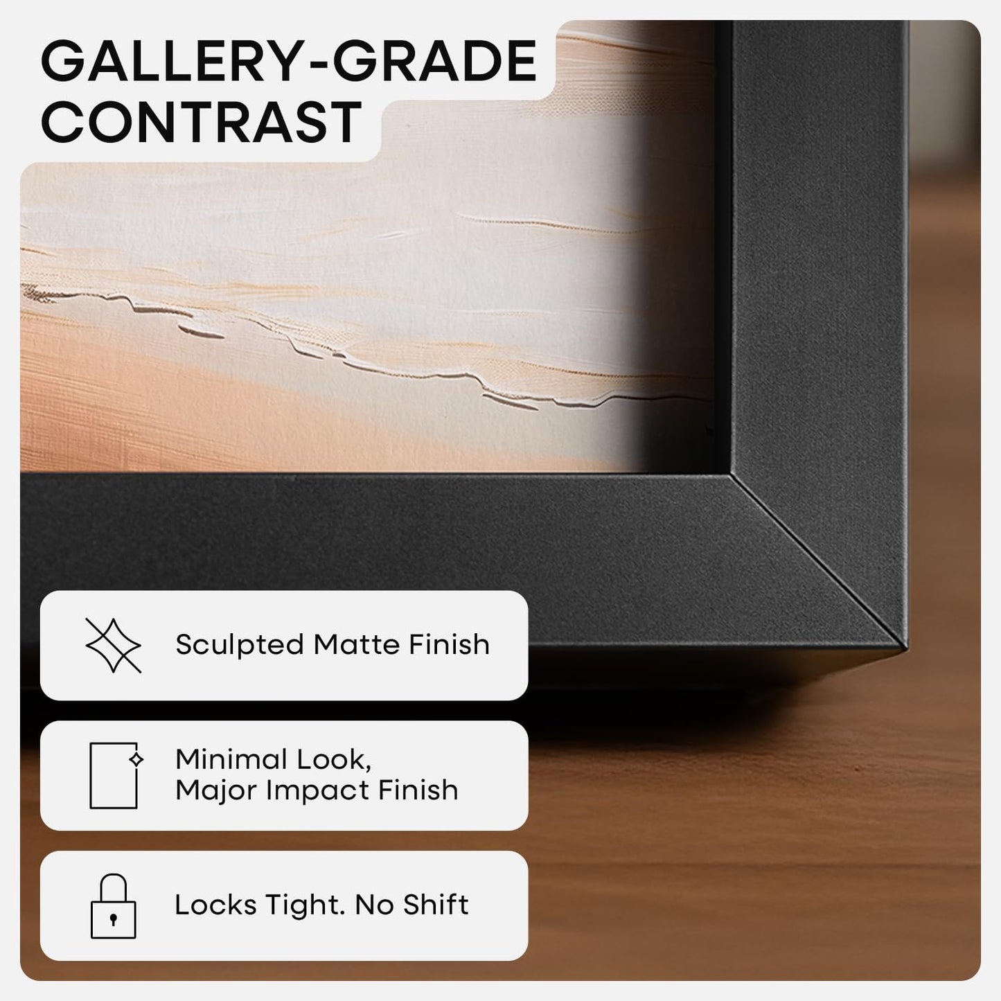 Homeforia 16 x 24 Picture Frame Black, High End Metal 24x16 Poster Frame, 16 x 24 Black Frames Matted to 12 by 18 inch Print, 24by16 Thin Frame with Mat 12x18 Photo, Tempered Glass, Wall Kit, Set of 1