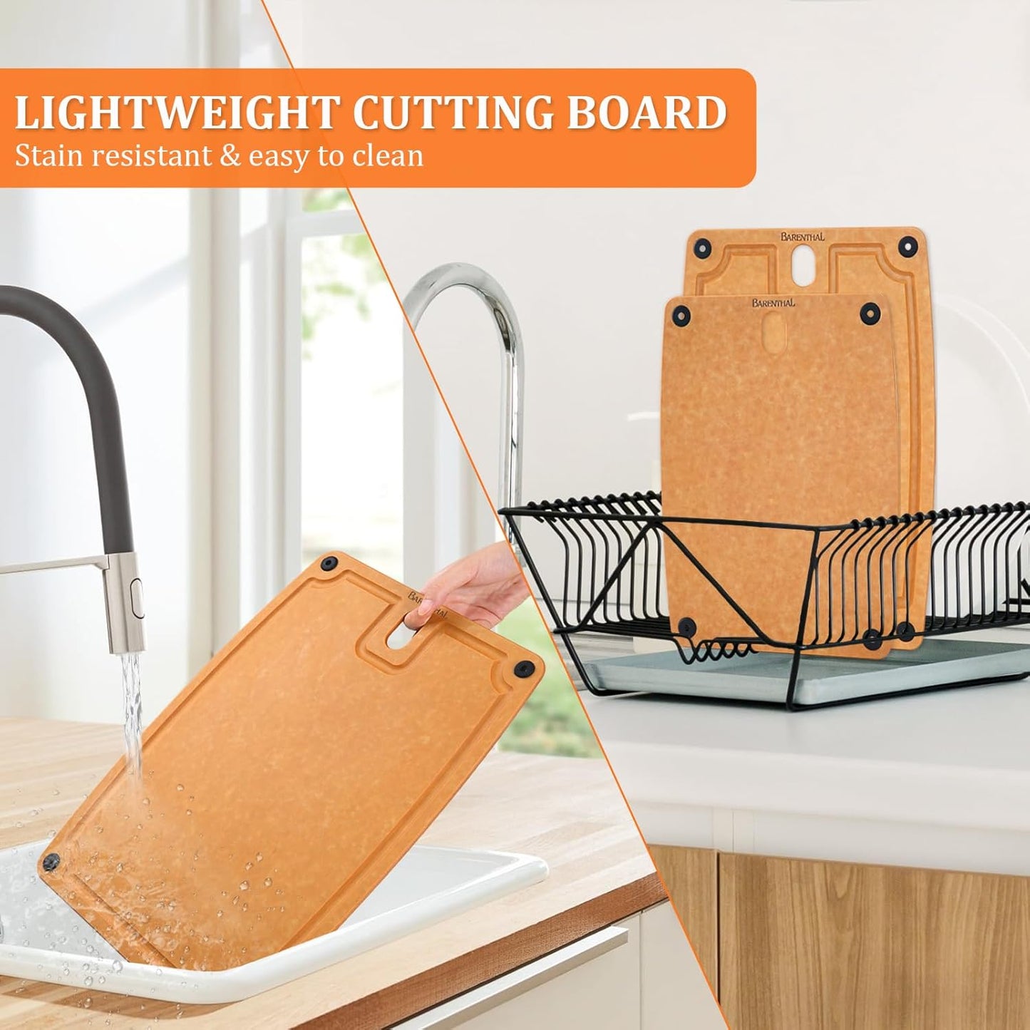 large cutting boards for kitchen dishwasher - XL cutting board set double-sided with Non-Slip Feet and Juice Groove Composite chopping board knife Friendly Cut Meat, Fruit,Vegetable