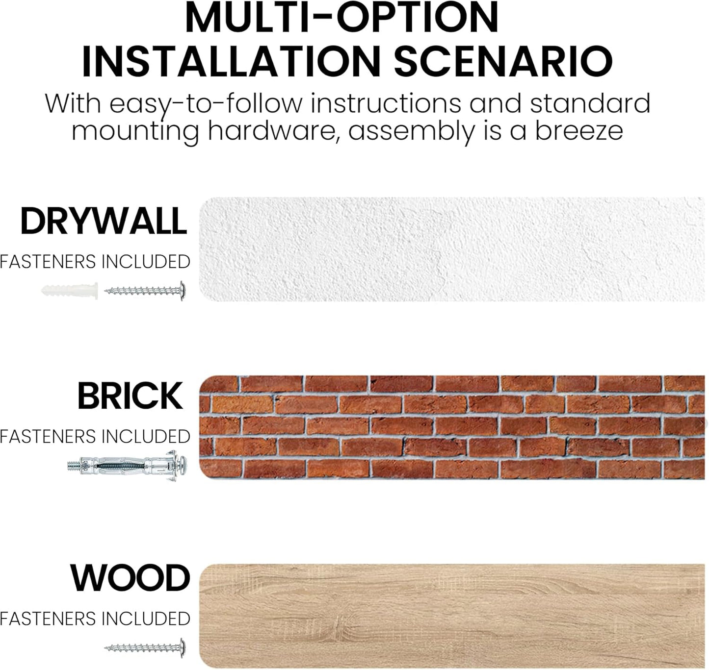 Floating Shelves for Wall, 72"x9.3" Rustic Solid Live-Edge Elm Wood Wall Shelves, Heavy-Duty Floating Shelves with Invisible Brackets, Set of 2 for Living Room, Bedroom, and Kitchen, Grey Finish