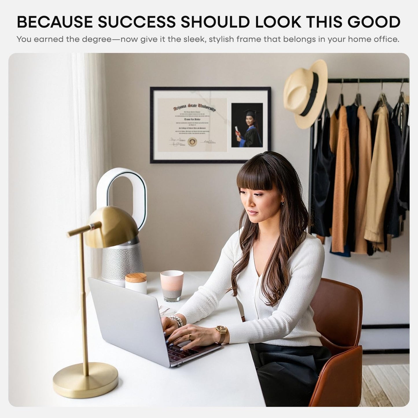 Homeforia 11x18 Black Diploma Frame with Photo, High End Oak 11 x 18 Certificate Wood Frame with Mat 8.5x11 Diploma and 5x7 Picture, 11 by 18 Wooden Document Frames, Tempered Glass, Wall Kit, Set of 1