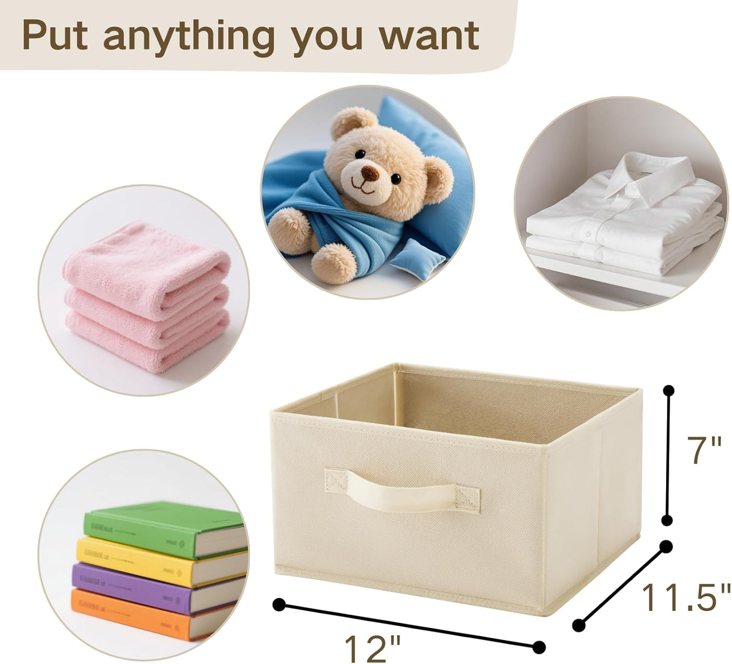 Hanging Shelf Closet Storage Organizer Removable Drawers ，Hanging Storage Organizer Hanging Sweater 2 Sock Underwear Drawers for Closet, Bedroom, Beige